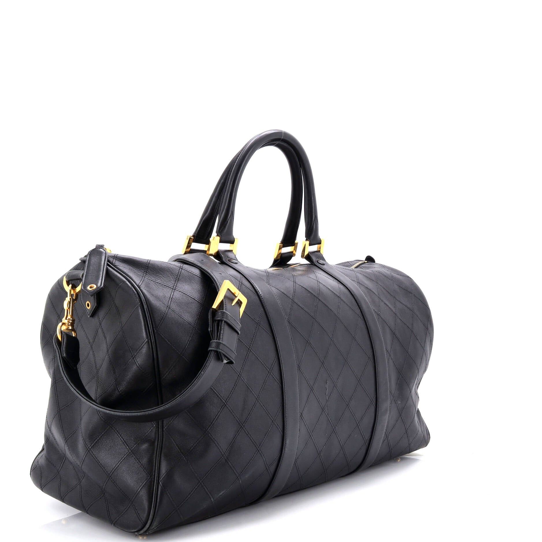 Chanel Vintage Diamond Stitch Boston Bag Size ONE SIZE - 2 Thumbnail