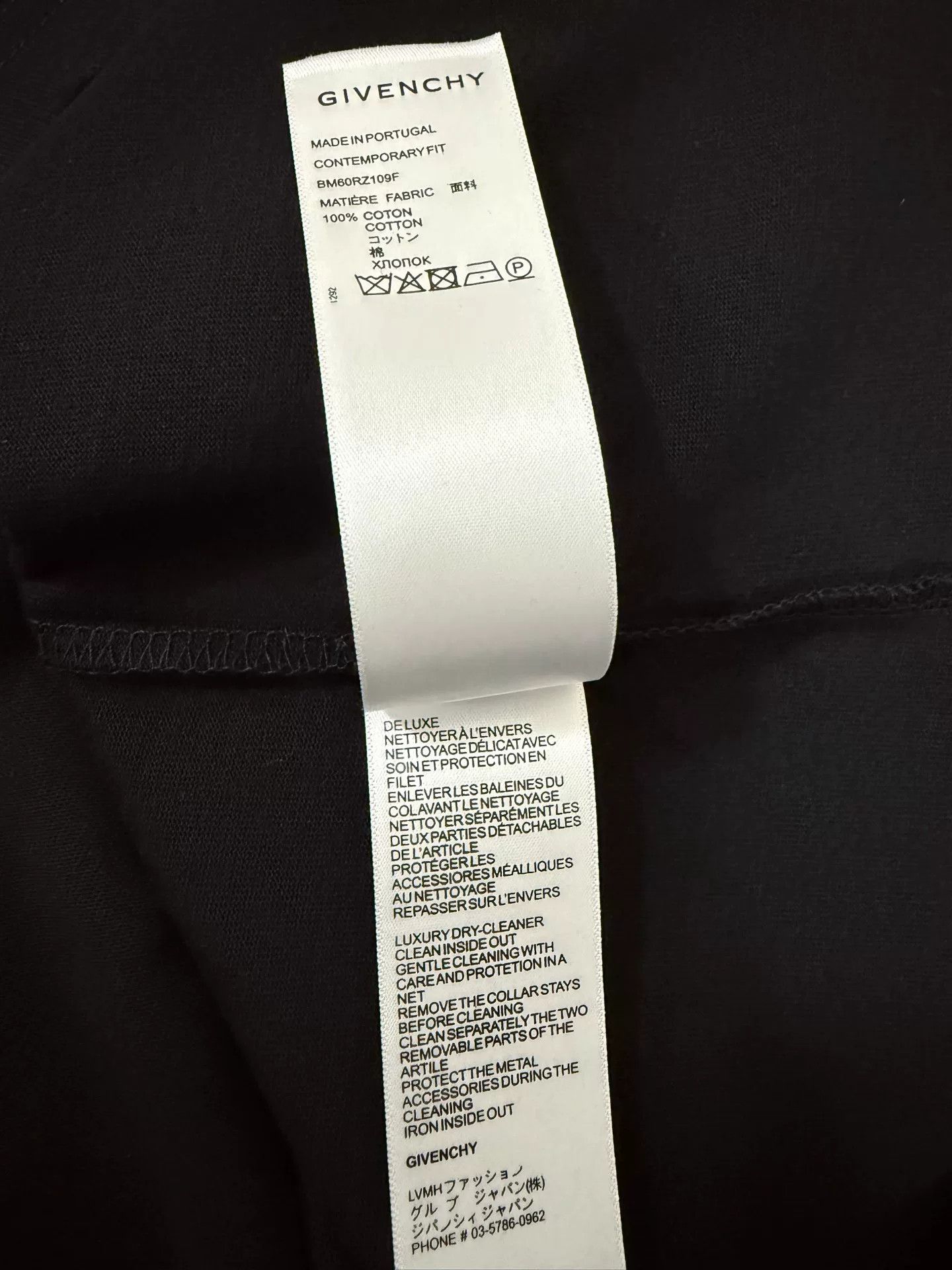 Givenchy Givenchy New Black T-shirt Only One Size US L / EU 52-54 / 3 - 7 Thumbnail