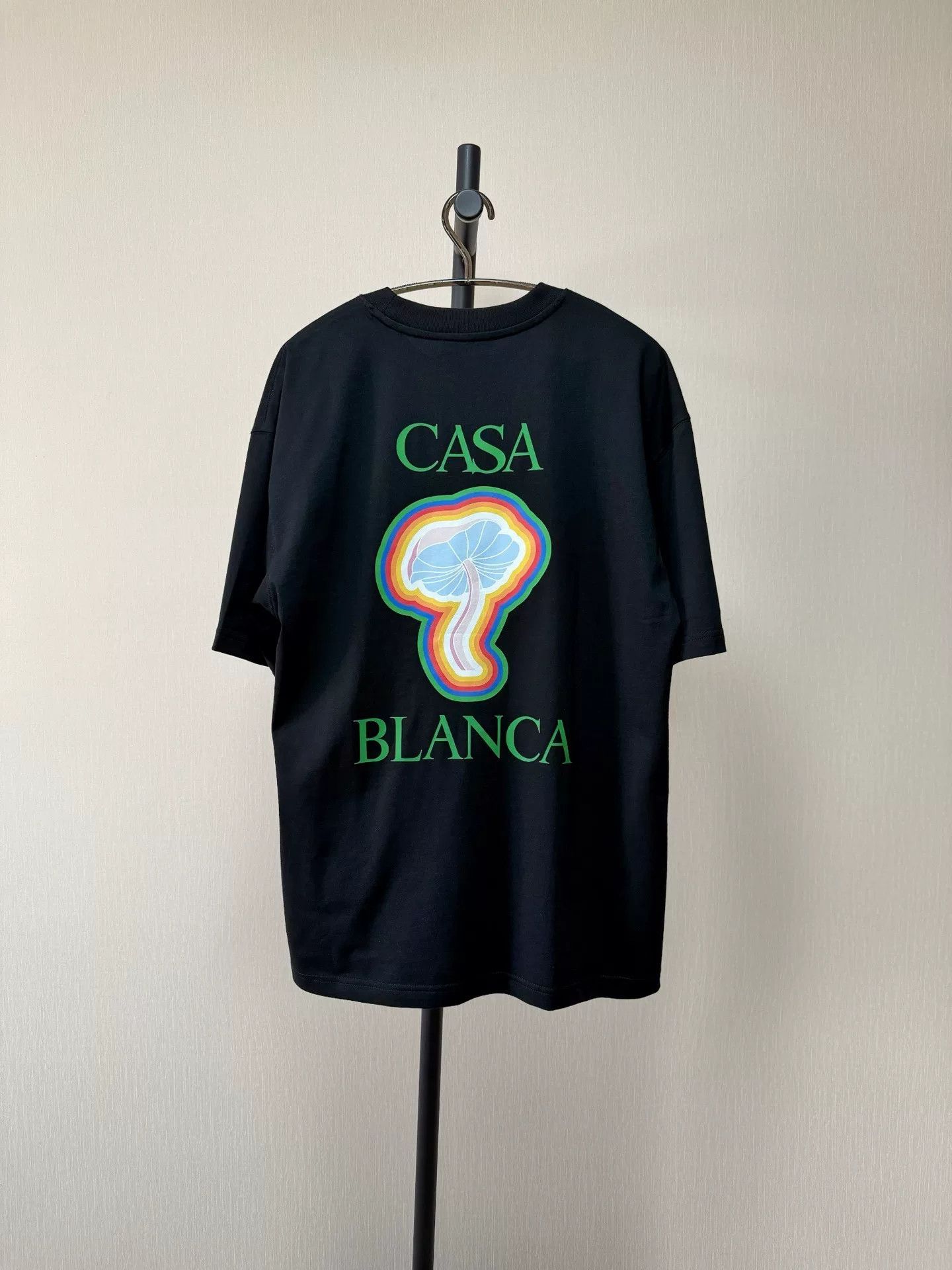 Casablanca CASABLANCA Men's Black Logo T-Shirt Size US M / EU 48-50 / 2 - 2 Thumbnail