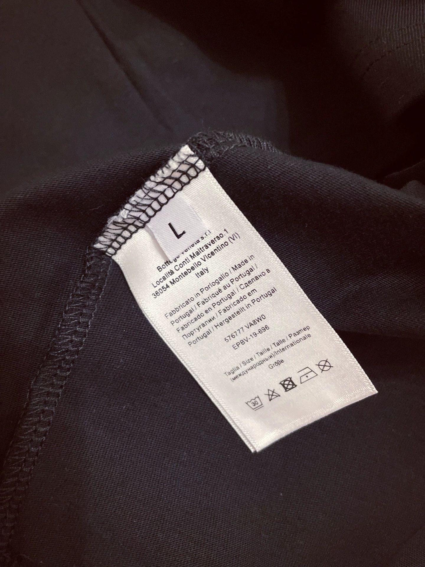Bottega Veneta BV Black T-shirt Size US L / EU 52-54 / 3 - 8 Thumbnail