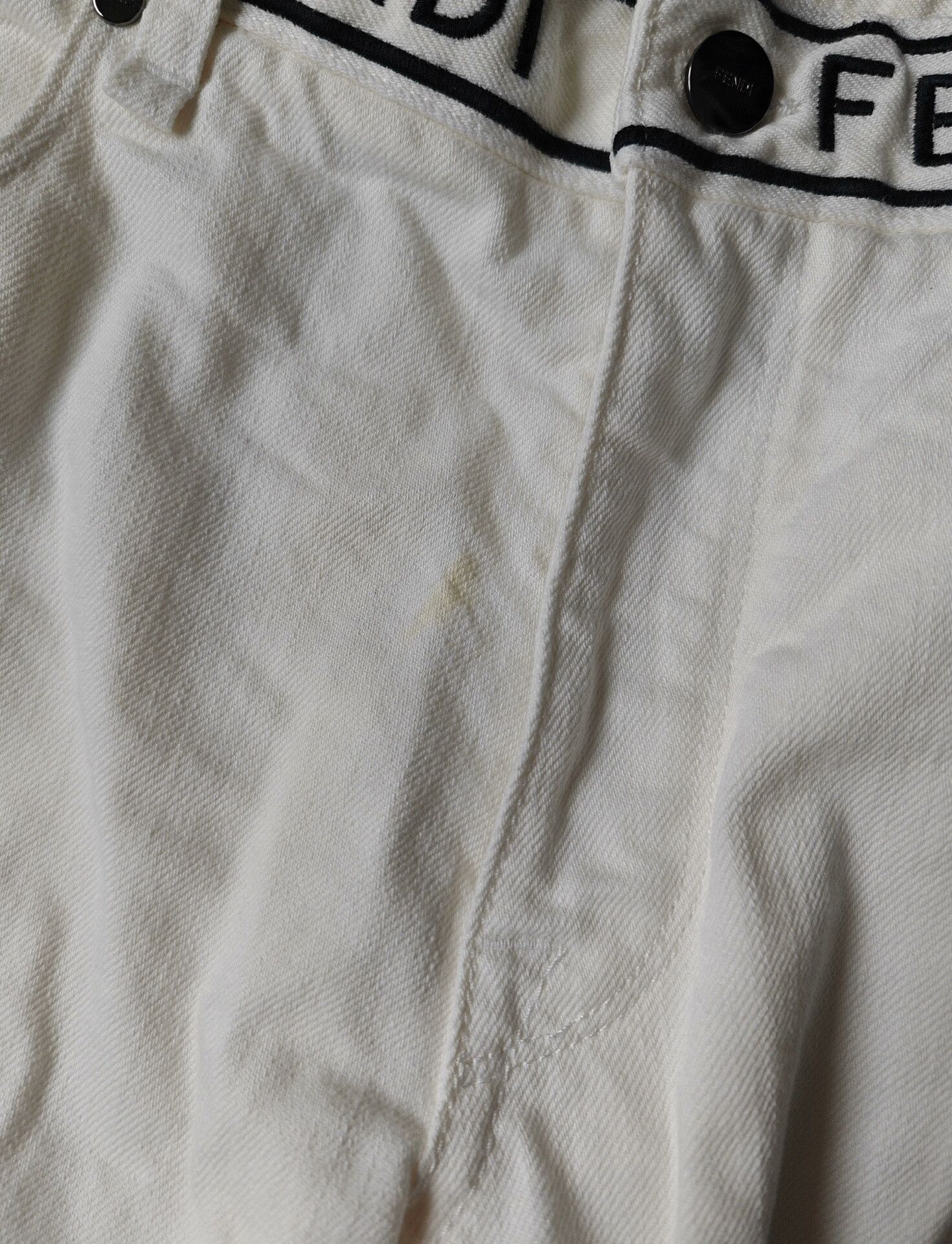 Fendi Fendi Men's White Casual Jeans Size US 34 / EU 50 - 8 Thumbnail