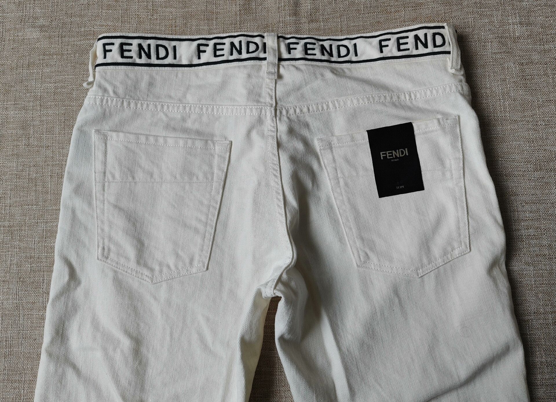 Fendi Fendi Men's White Casual Jeans Size US 34 / EU 50 - 7 Thumbnail