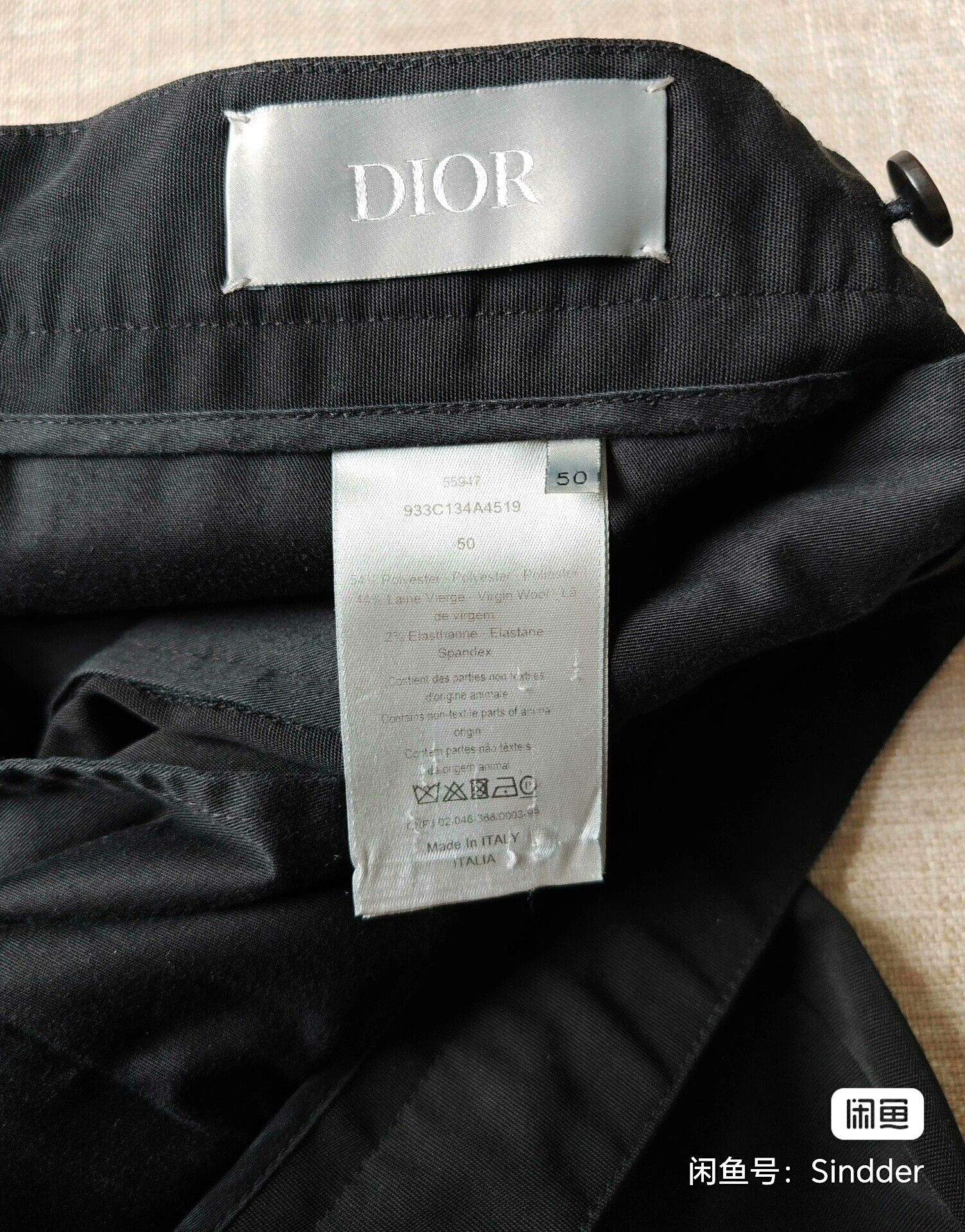 Dior Dior Men's Casual Wool Trousers Size US 34 / EU 50 - 3 Thumbnail