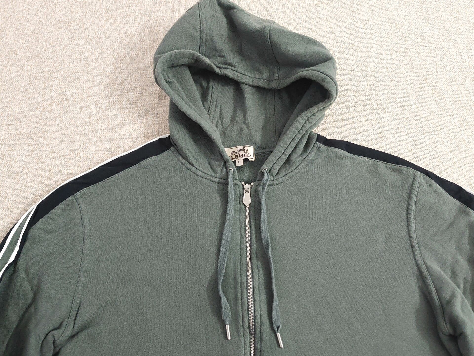 Hermes Hermes Men's Fleece Hoodie Jacket Size US L / EU 52-54 / 3 - 2 Thumbnail