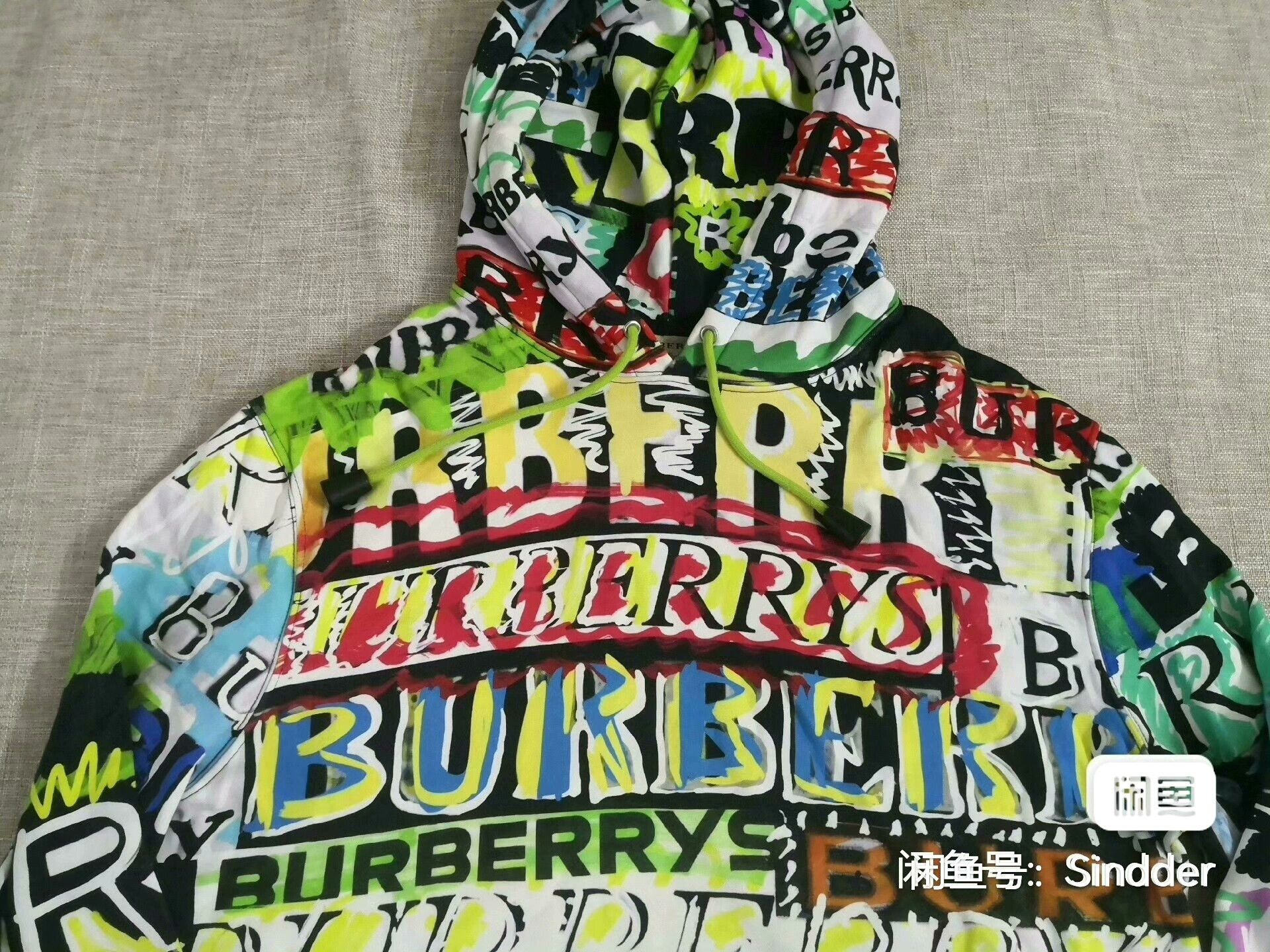 Burberry Burberry Men's Graffiti Print Hoodie Size US S / EU 44-46 / 1 - 2 Thumbnail