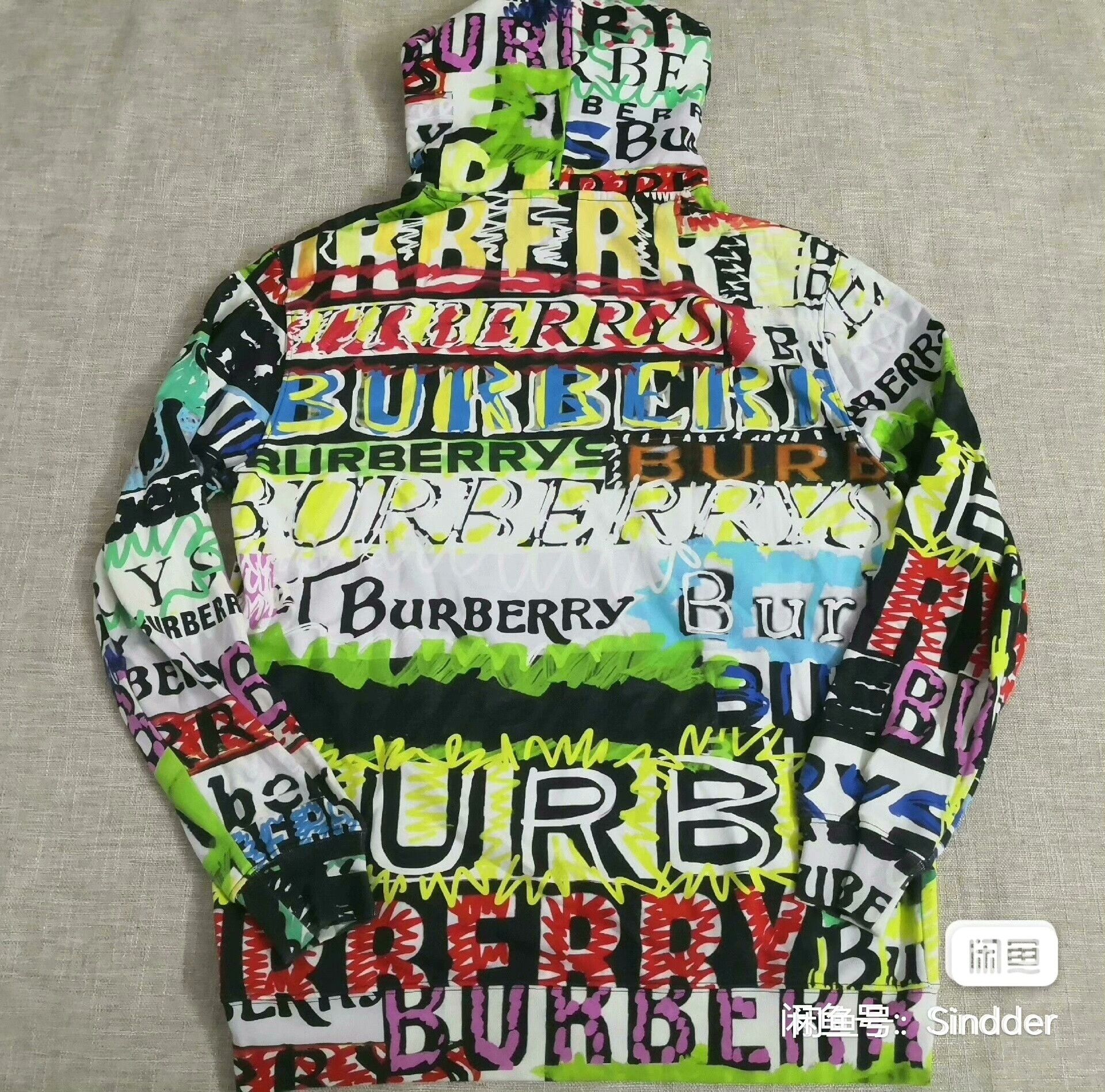 Burberry Burberry Men's Graffiti Print Hoodie Size US S / EU 44-46 / 1 - 6 Thumbnail