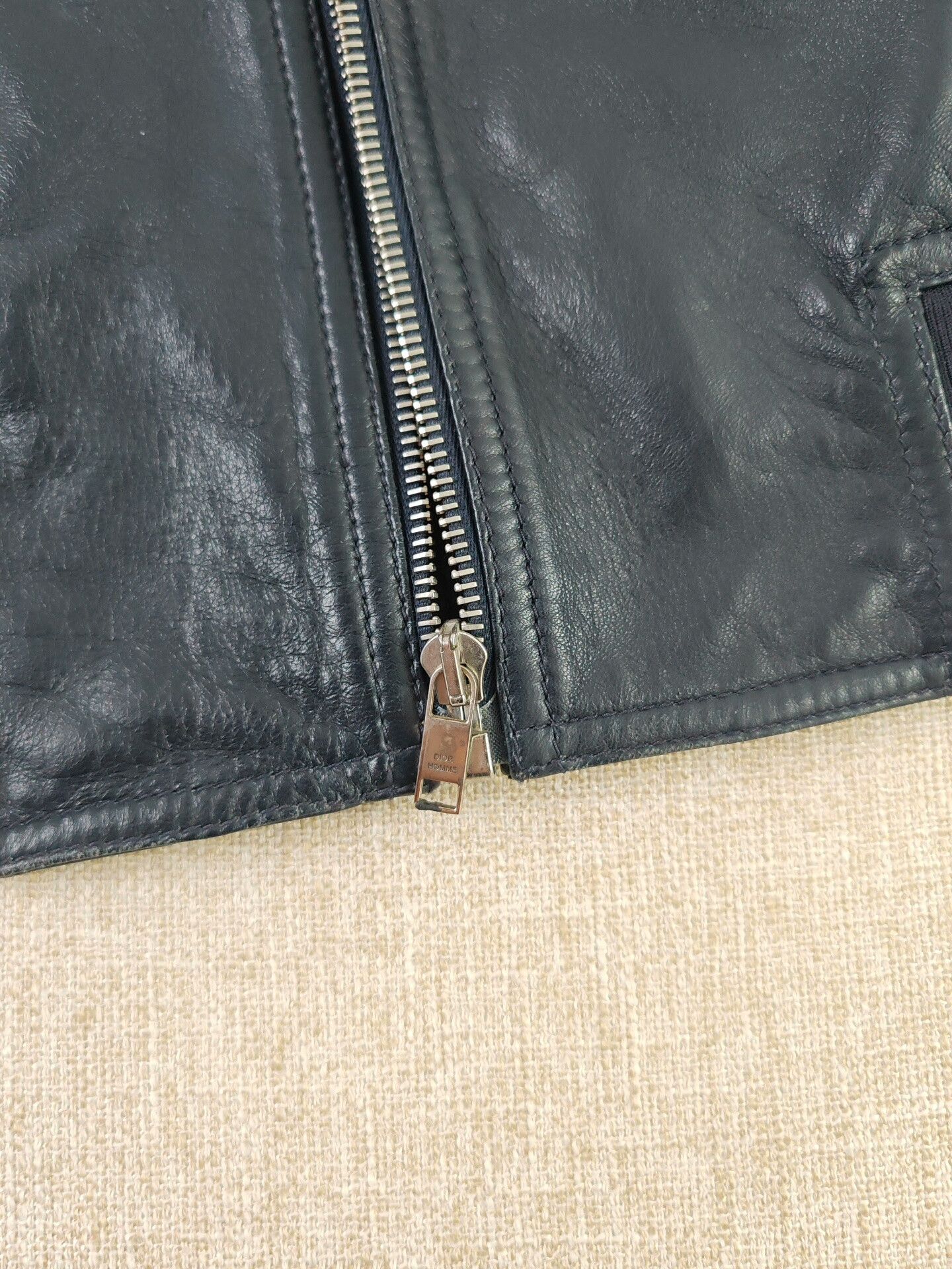 Dior Dior Men's Leather Jacket Size US M / EU 48-50 / 2 - 6 Thumbnail