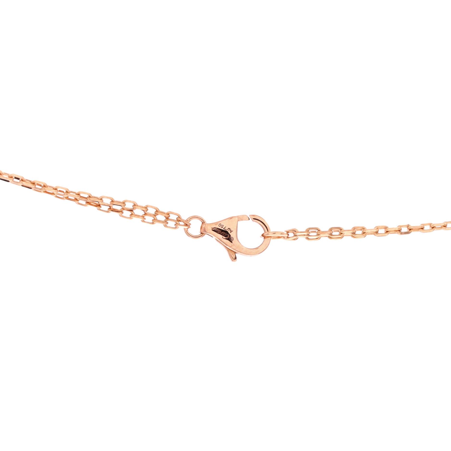 Cartier 2 Diamonds Love Pendant Necklace Size ONE SIZE - 4 Thumbnail