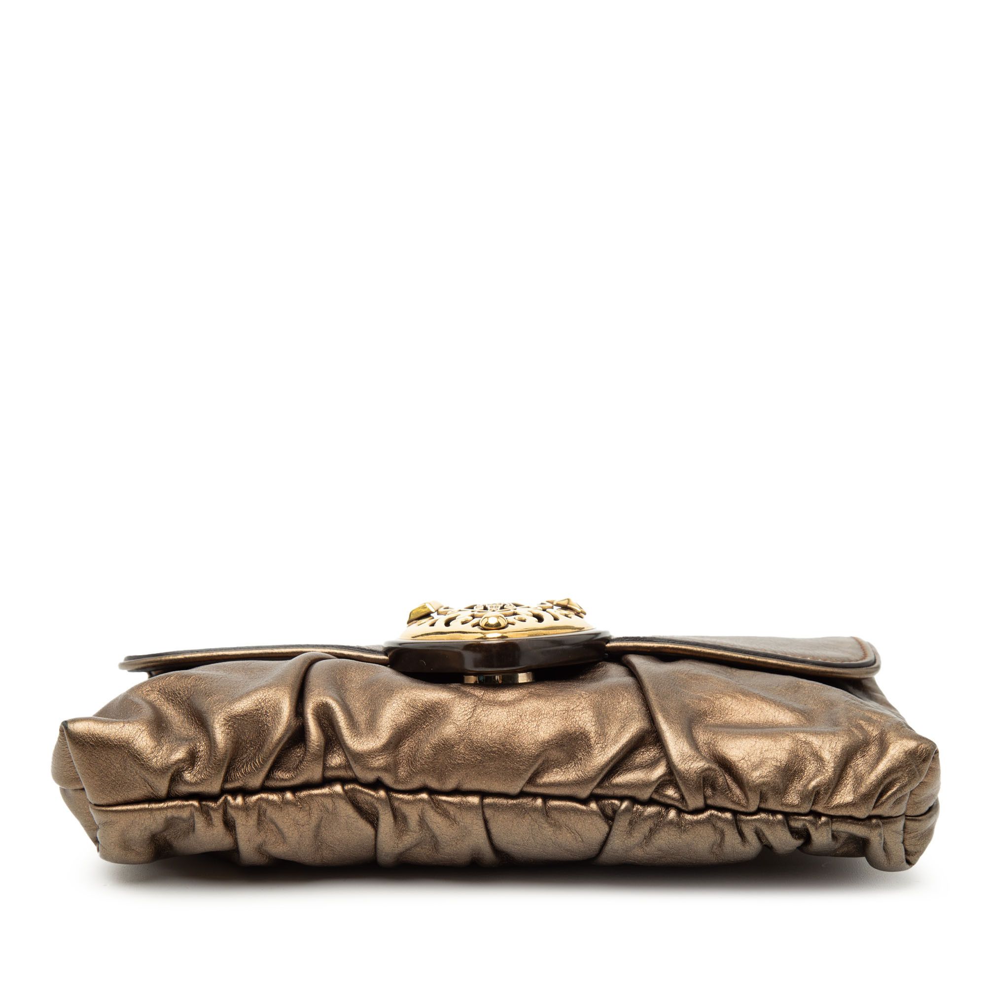 Gucci Gucci Metallic Calfskin Hysteria Shoulder Bag Size ONE SIZE - 3 Thumbnail