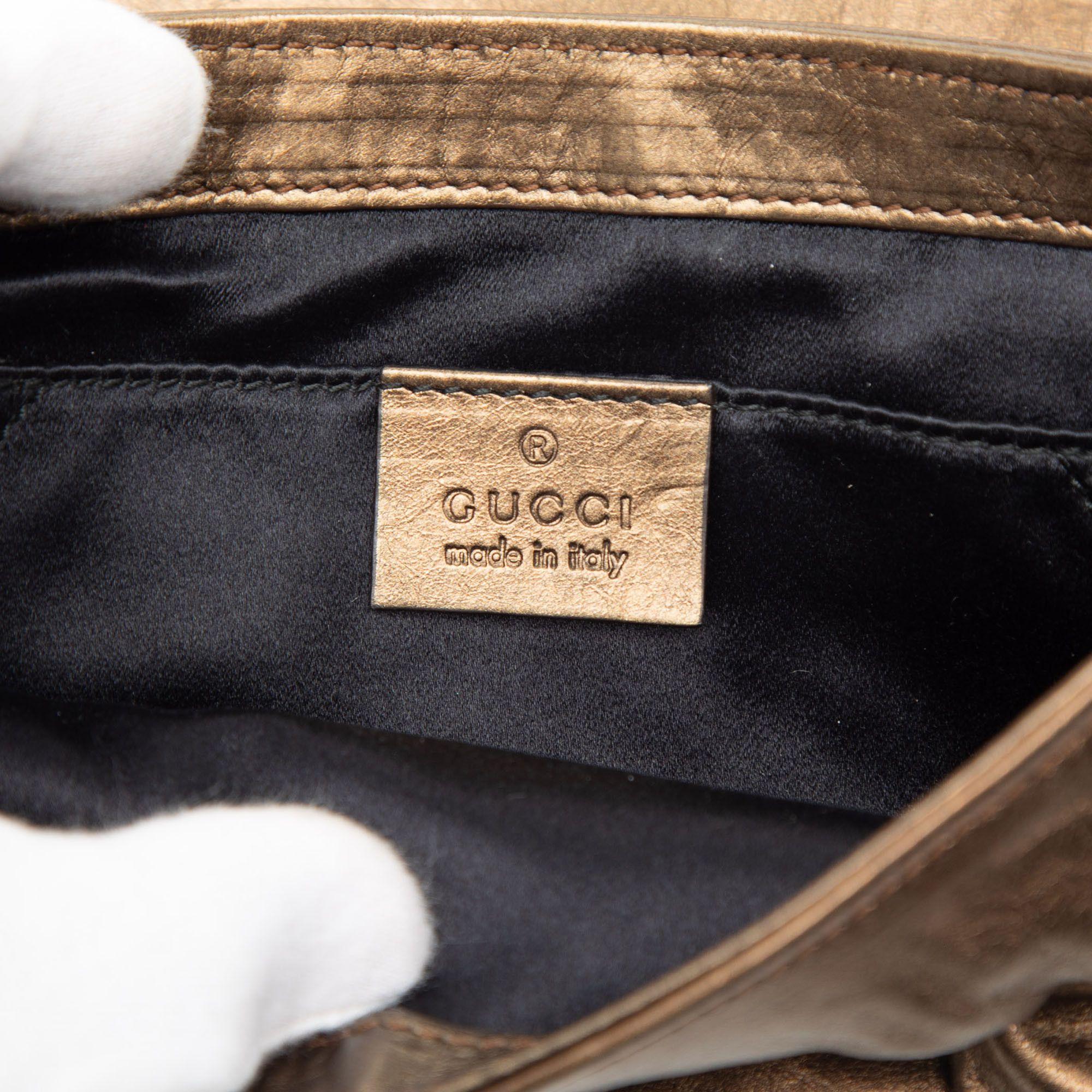 Gucci Gucci Metallic Calfskin Hysteria Shoulder Bag Size ONE SIZE - 5 Thumbnail