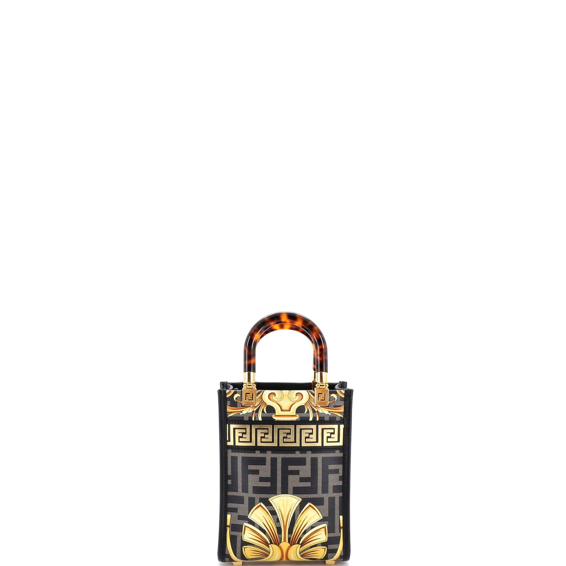 Fendi x Versace Fendace Convertible Sunshine Shopper Tote Size ONE SIZE - 3 Thumbnail