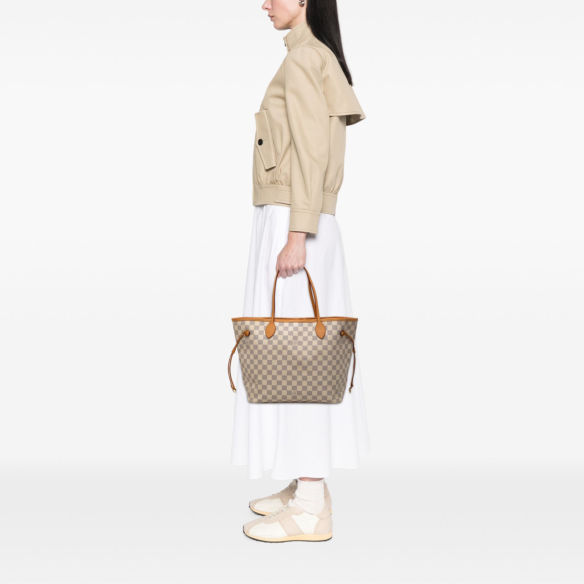 Louis Vuitton Louis Vuitton Damier Azur Neverfull MM Size ONE SIZE - 7 Thumbnail