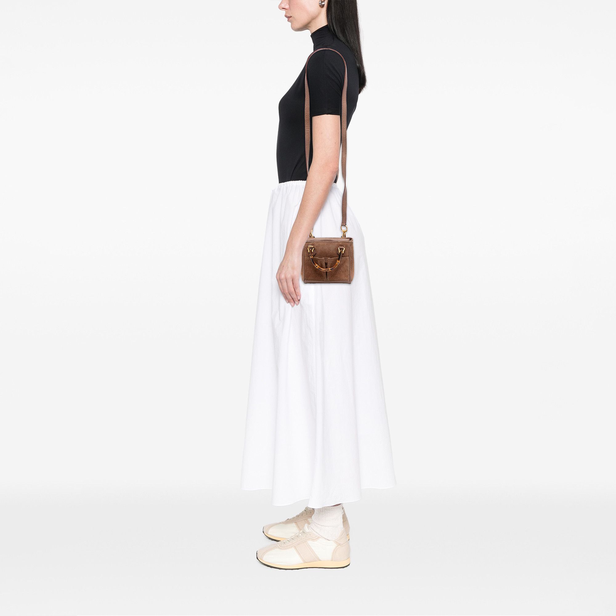 Gucci Gucci Mini Suede Bamboo Satchel Size ONE SIZE - 7 Thumbnail