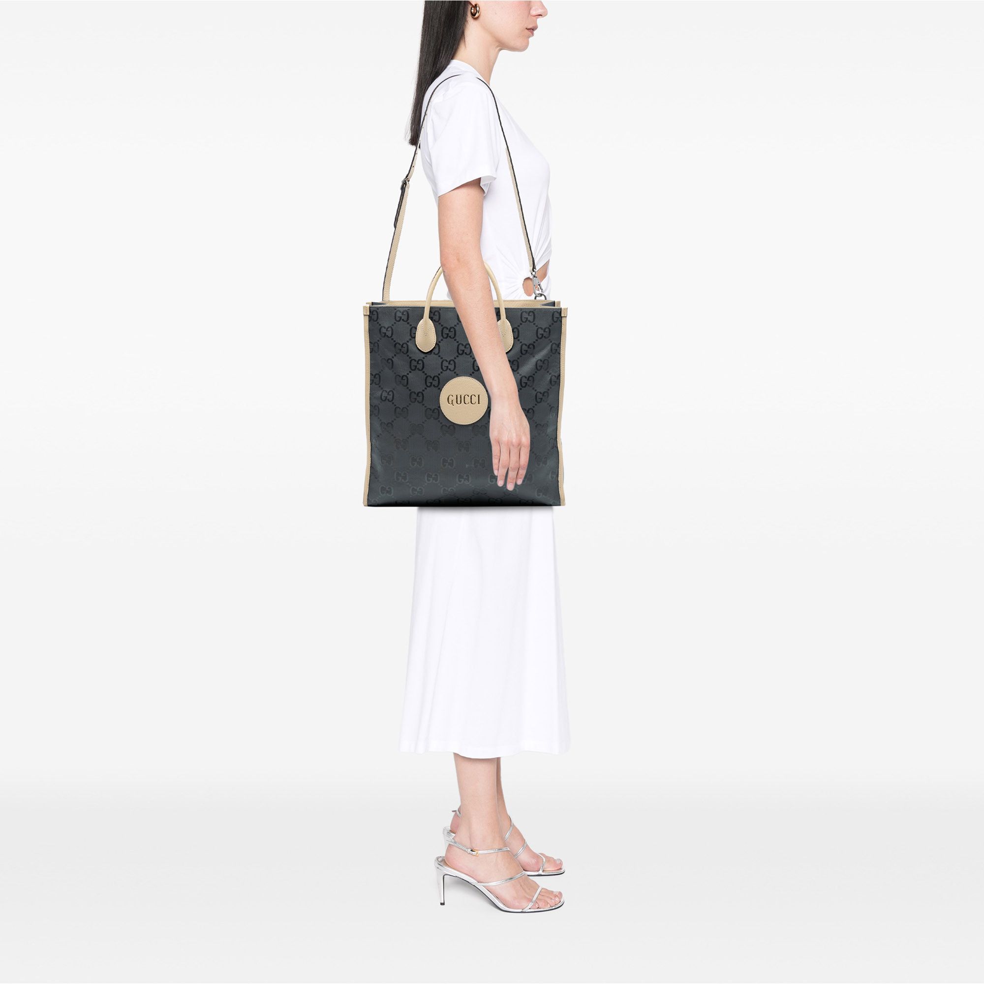 Gucci Gucci Medium GG Nylon Off the Grid Convertible Tote Size ONE SIZE - 7 Thumbnail