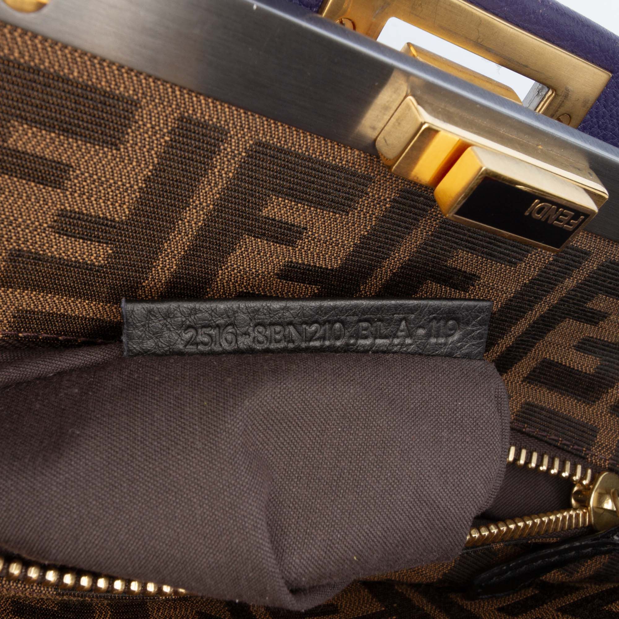 Fendi Fendi Large Calfskin Peekaboo Iconic Satchel Size ONE SIZE - 7 Thumbnail