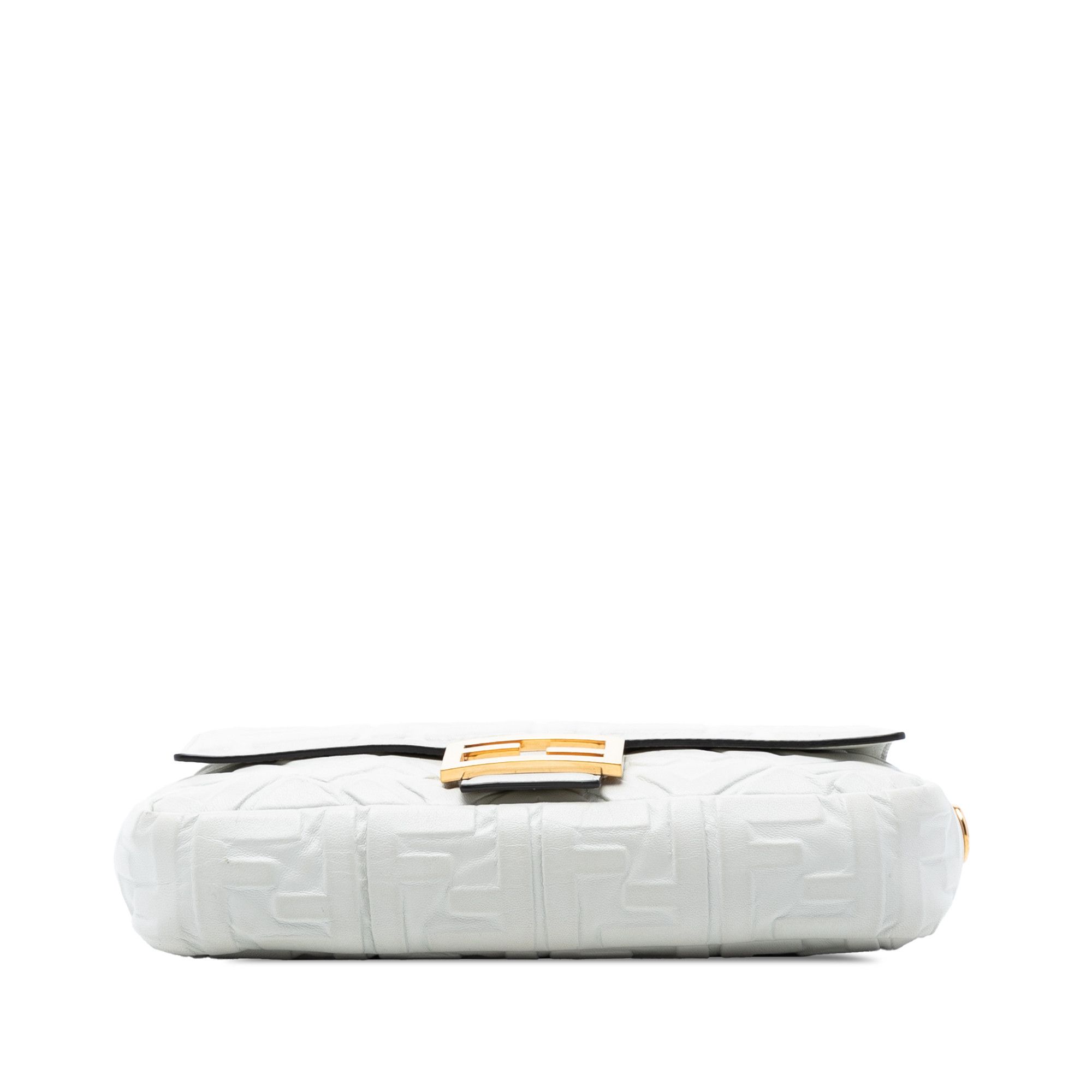 Fendi Fendi Zucca Embossed Leather Baguette Satchel Size ONE SIZE - 3 Thumbnail