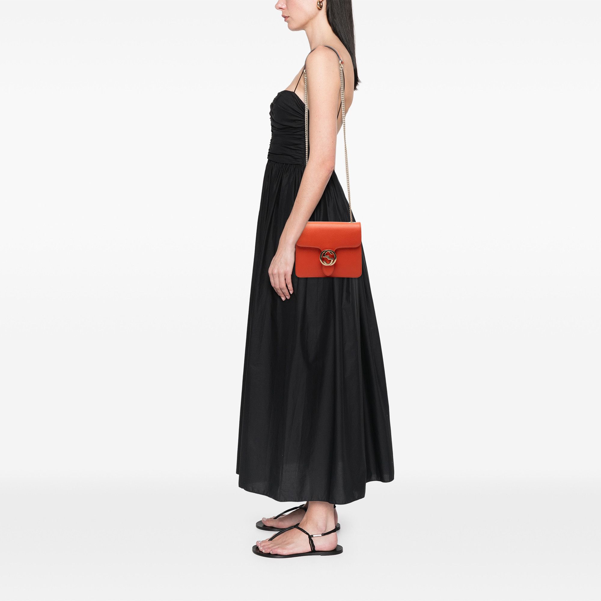 Gucci Gucci Small Dollar Calfskin Interlocking G Crossbody Size ONE SIZE - 7 Thumbnail