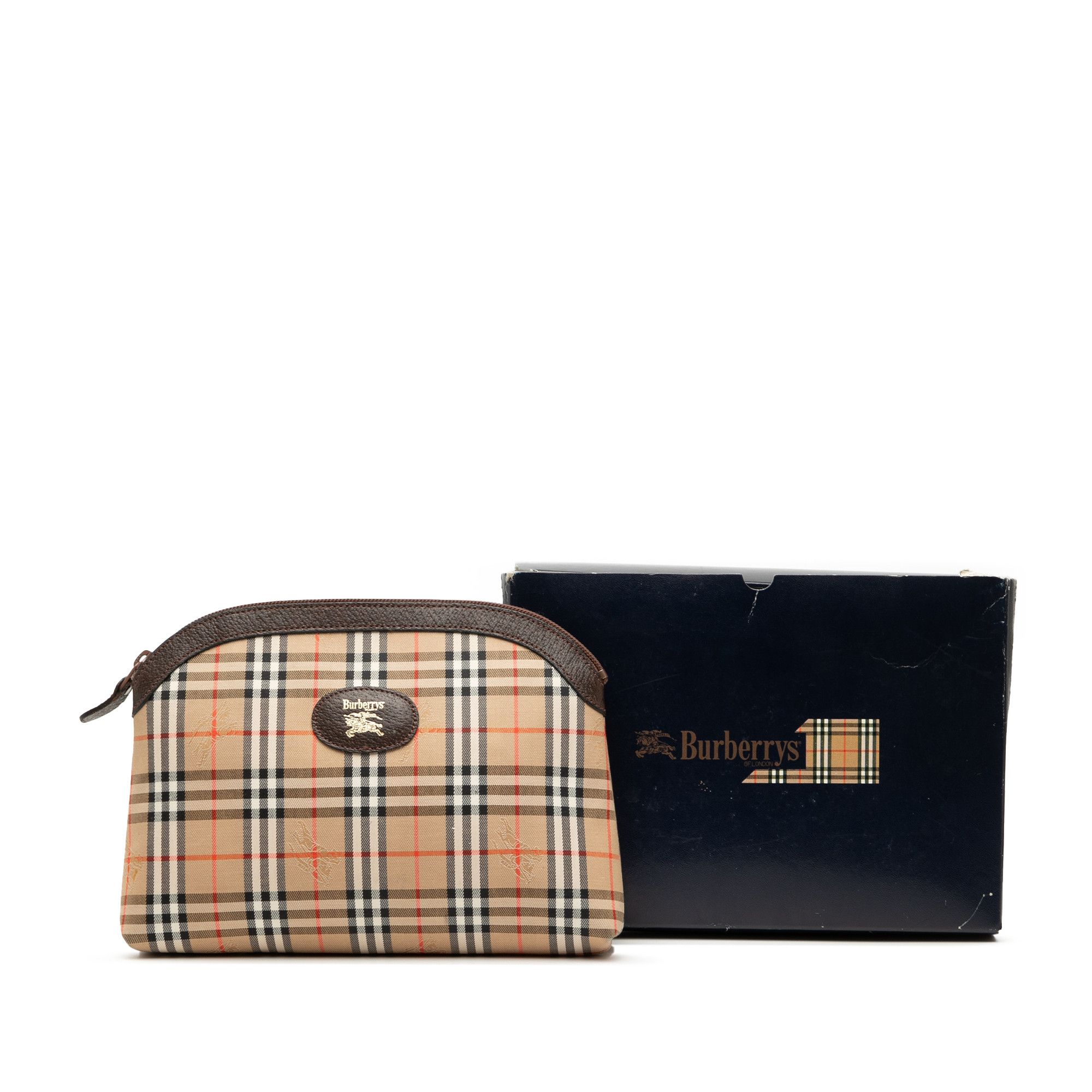 Burberry Burberry Haymarket Check Canvas Clutch Size ONE SIZE - 7 Thumbnail