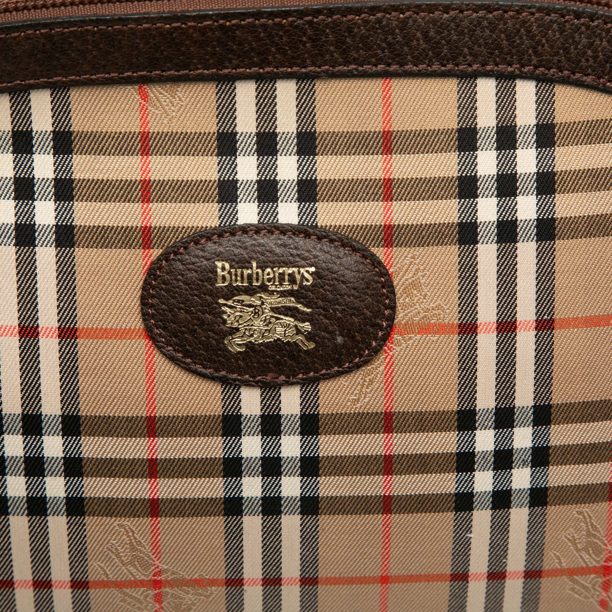 Burberry Burberry Haymarket Check Canvas Clutch Size ONE SIZE - 5 Thumbnail