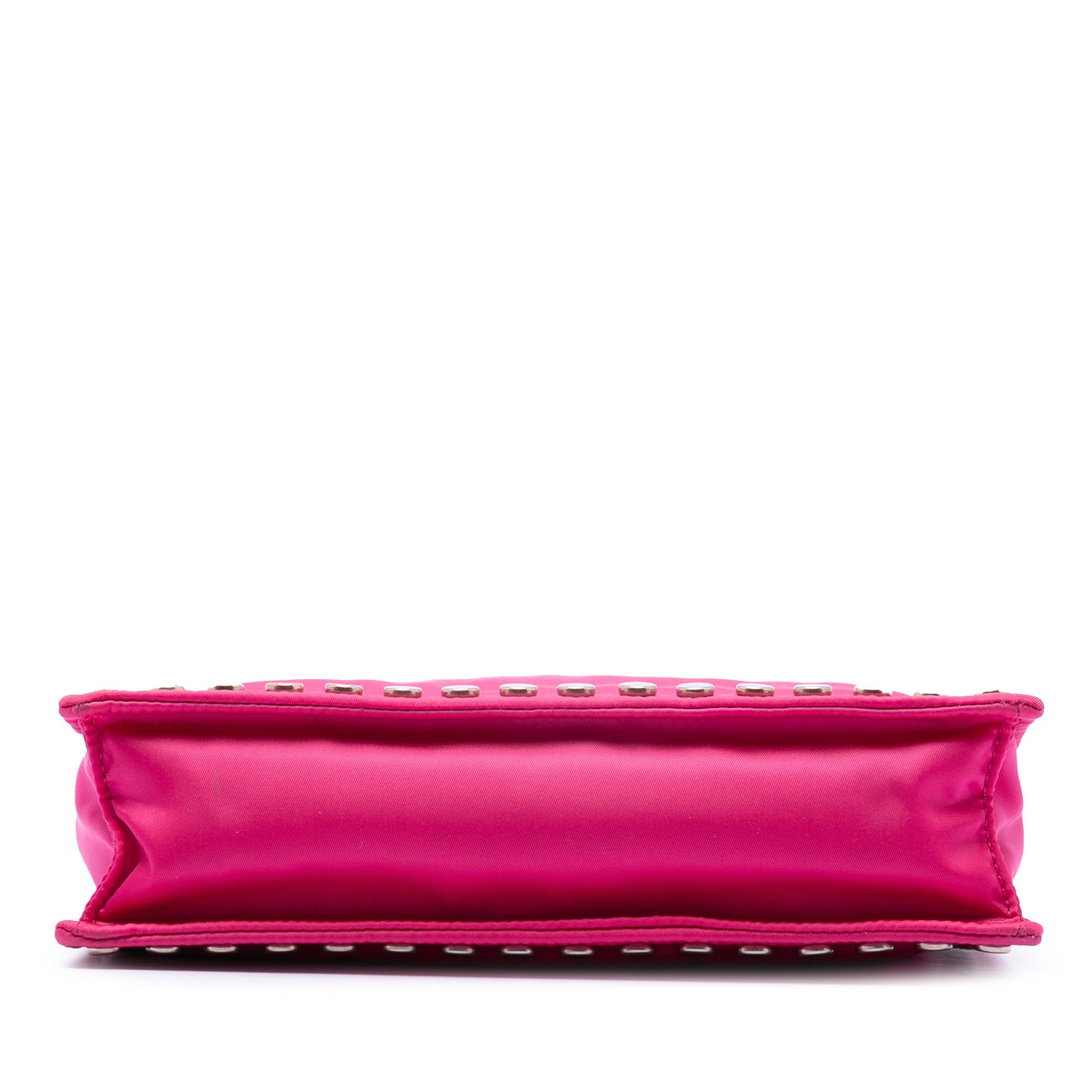 Prada Prada Tessuto Studded Etiquette Shoulder Bag Size ONE SIZE - 3 Thumbnail