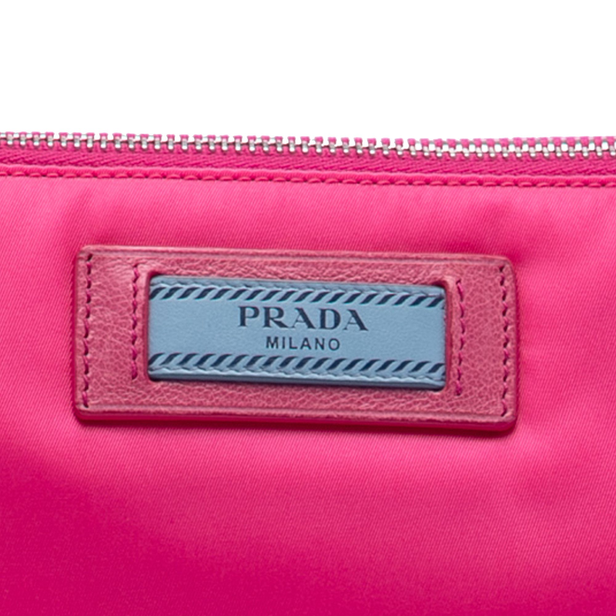 Prada Prada Tessuto Studded Etiquette Shoulder Bag Size ONE SIZE - 6 Thumbnail