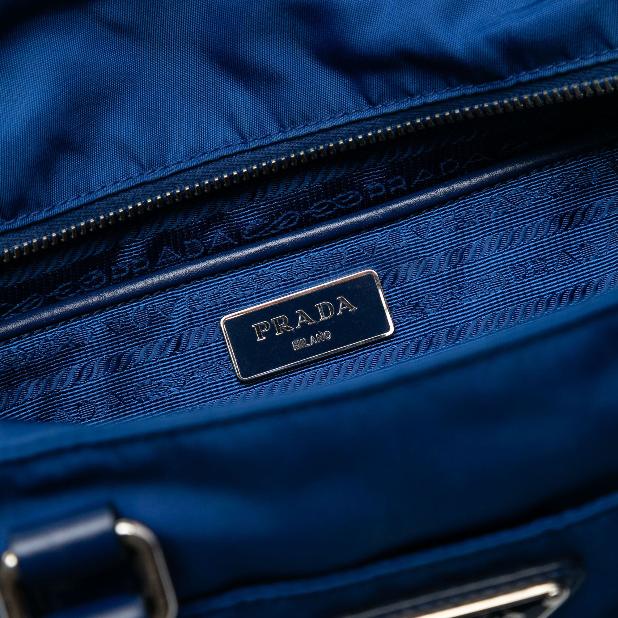 Prada Prada Vitello Trimmed Tessuto Satchel Size ONE SIZE - 5 Thumbnail