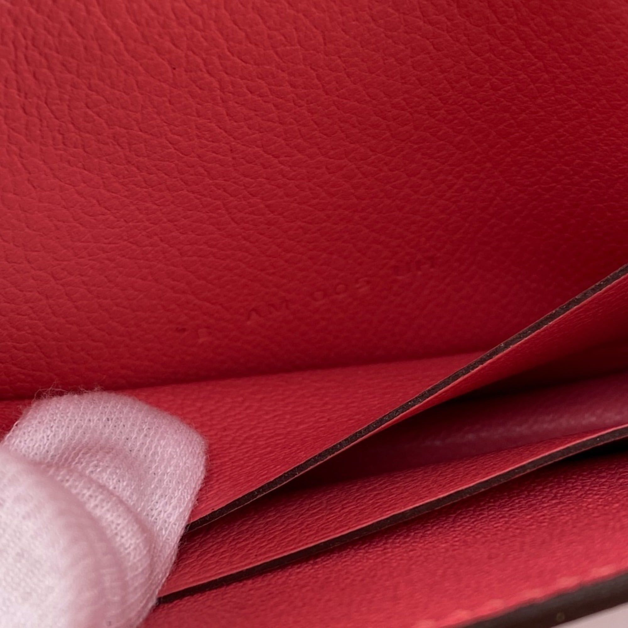 Hermes HERMES Lauris Leather Bifold Wallet Pink Women's Size ONE SIZE - 10 Thumbnail