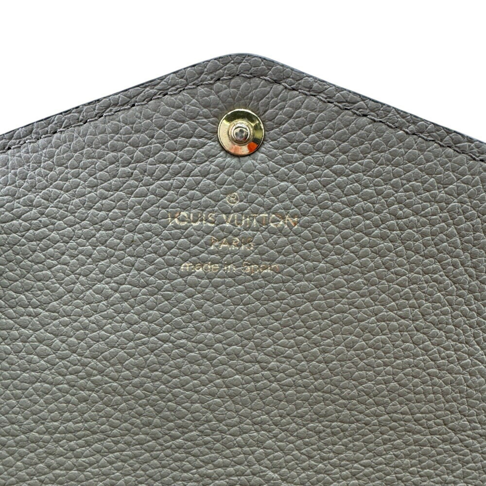 Louis Vuitton LOUIS VUITTON M82256 Portefeuille Sarah Monogram Empreinte Long Wallet, Beige, Women's Size ONE SIZE - 11 Thumbnail