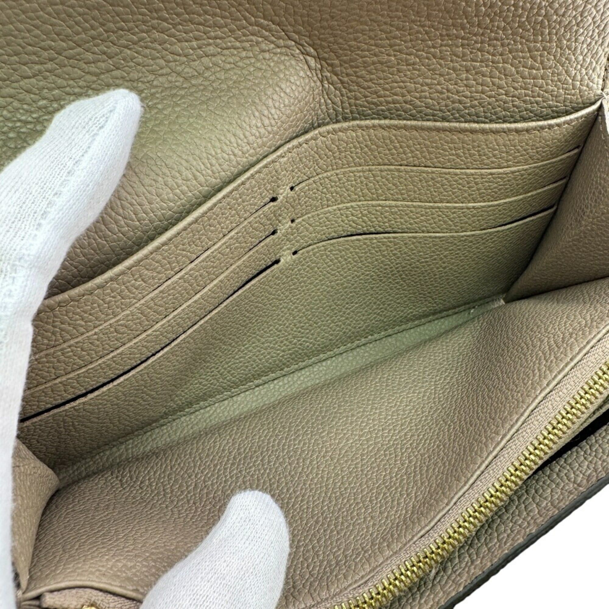 Louis Vuitton LOUIS VUITTON M82256 Portefeuille Sarah Monogram Empreinte Long Wallet, Beige, Women's Size ONE SIZE - 10 Thumbnail