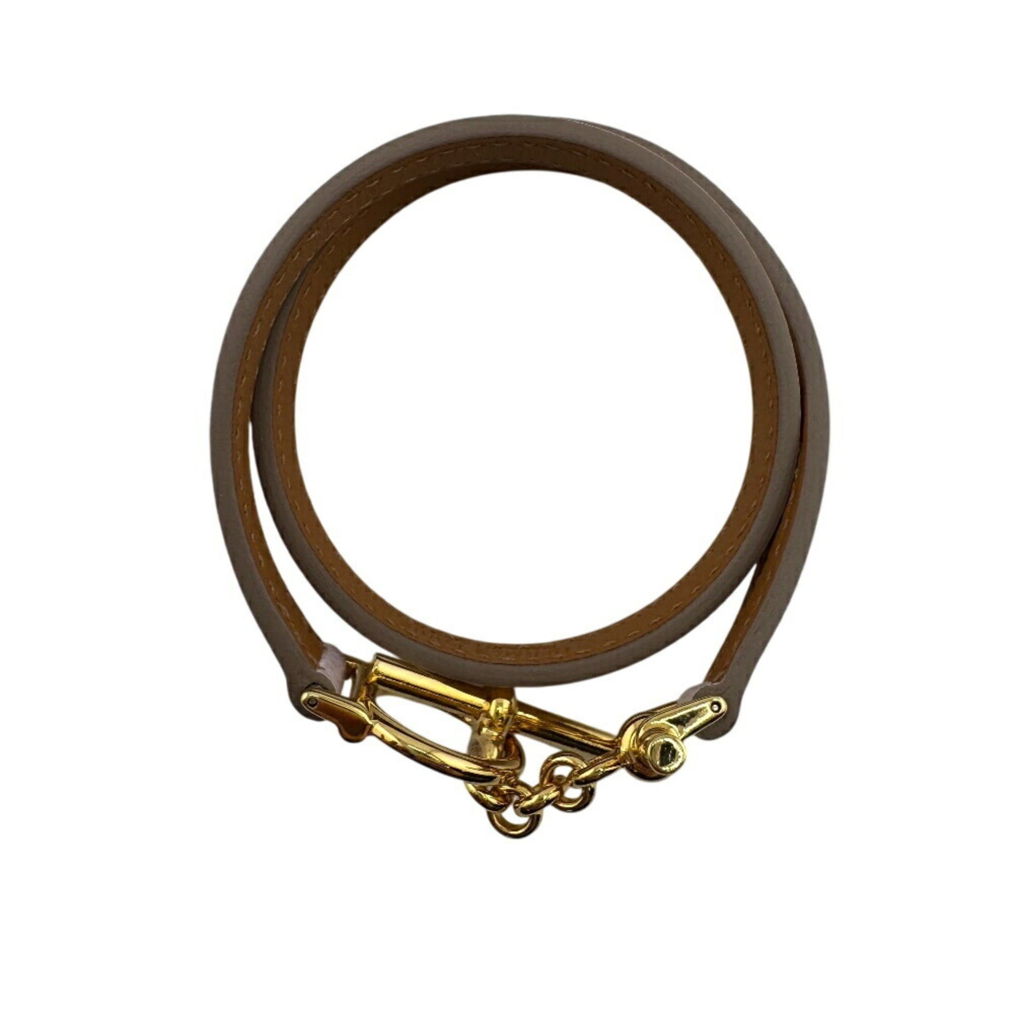 HERMES Croisier Double Tour Bracelet Pink Women's
