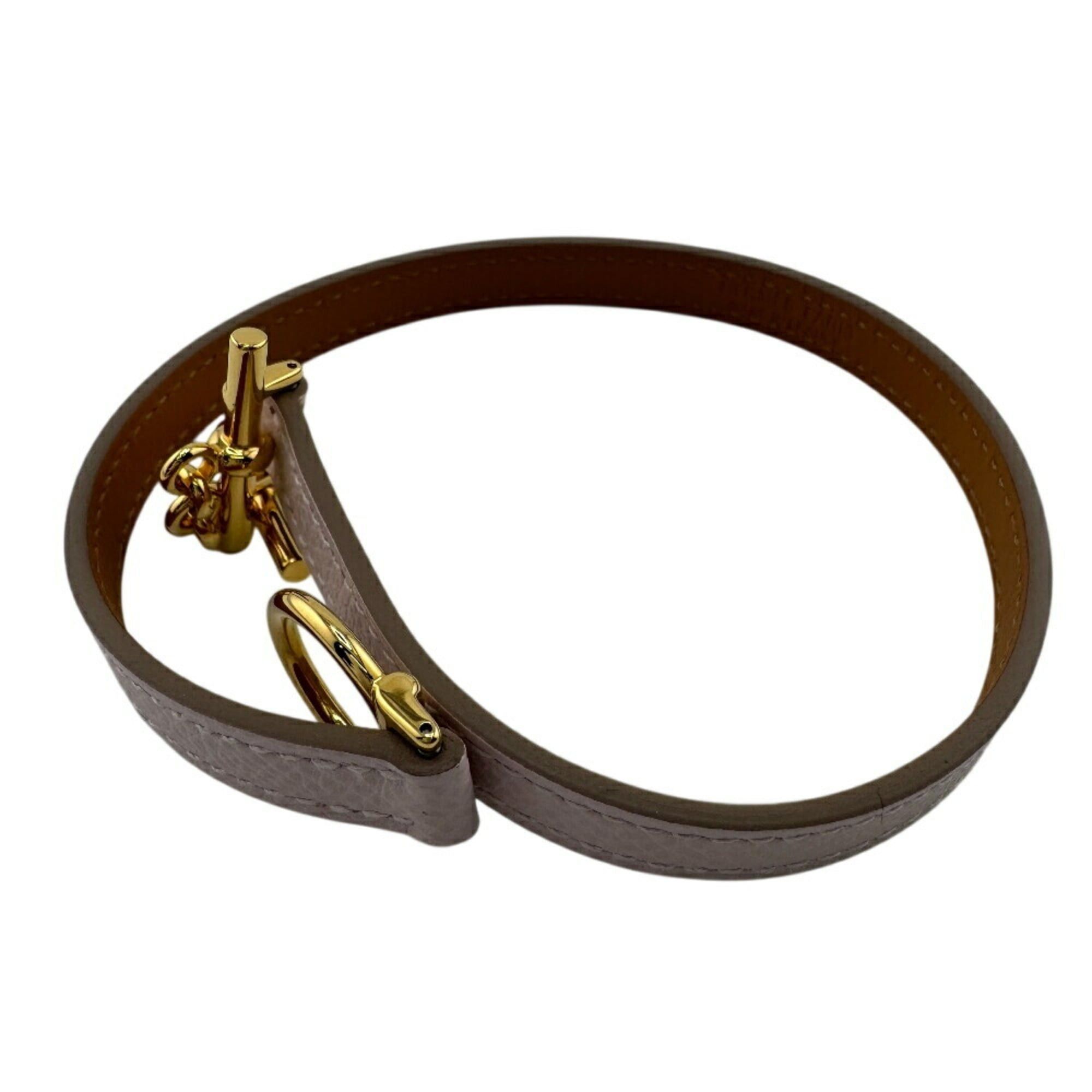 HERMES Croisier Double Tour Bracelet Pink Women's