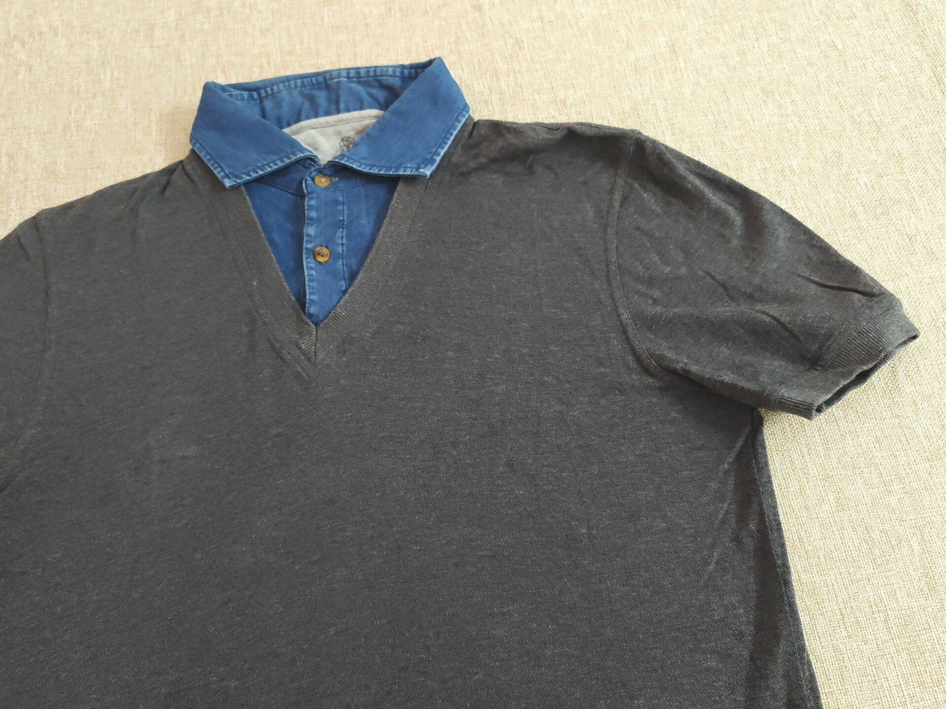 Brunello Cucinelli Brunello Cucinelli Men's Short-Sleeve Polo Size US S / EU 44-46 / 1 - 4 Thumbnail