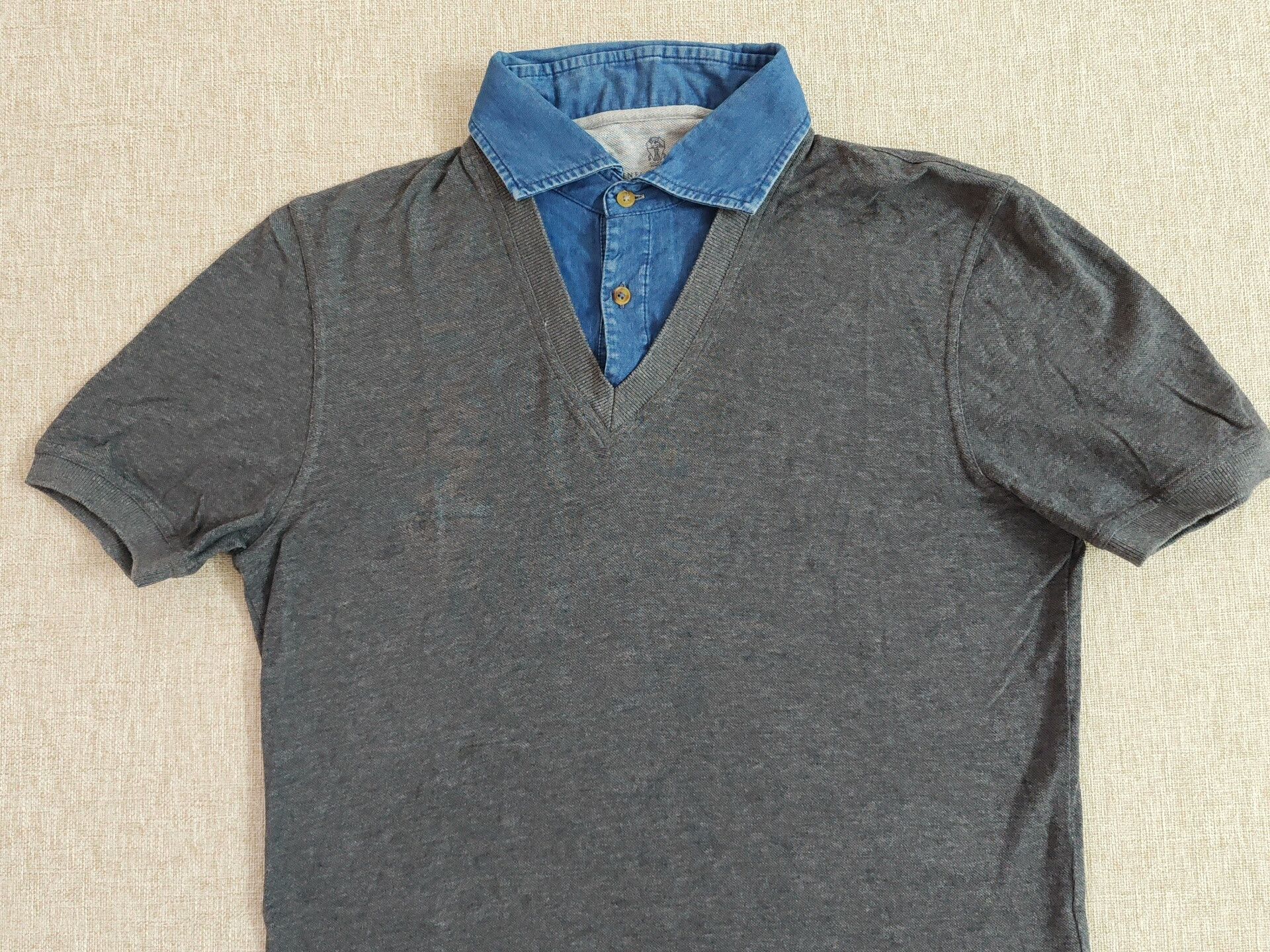 Brunello Cucinelli Brunello Cucinelli Men's Short-Sleeve Polo Size US S / EU 44-46 / 1 - 2 Thumbnail