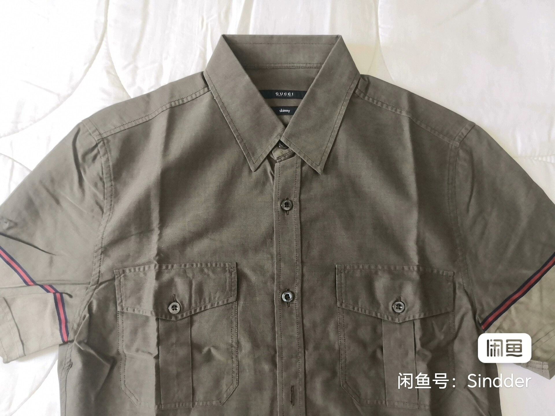Gucci Gucci Men's Short Sleeve Shirt Size US S / EU 44-46 / 1 - 2 Thumbnail