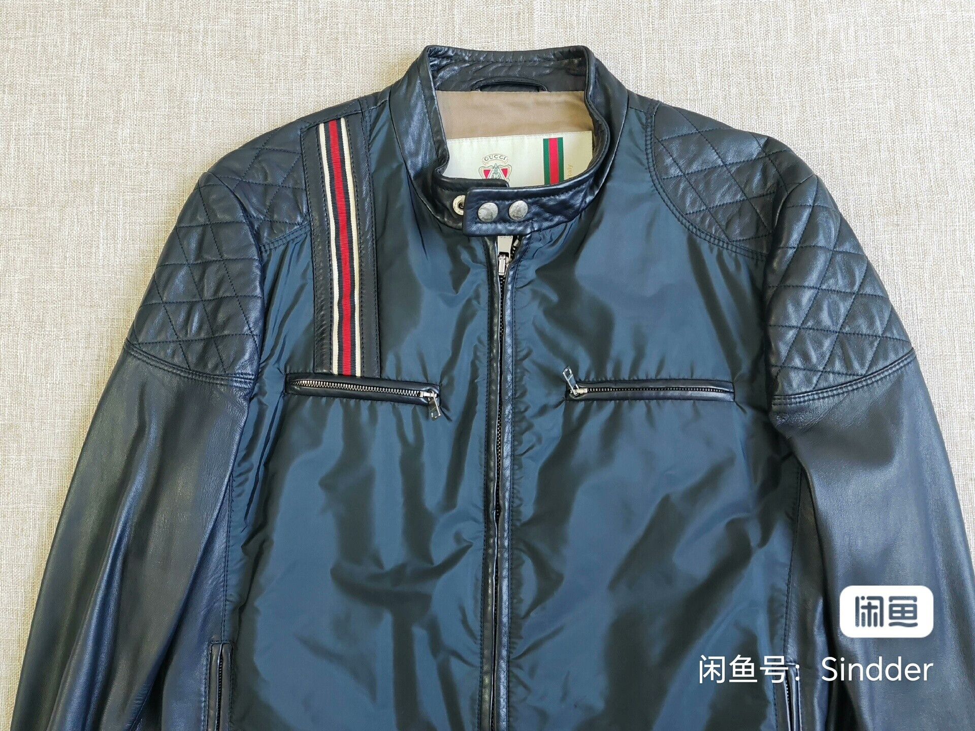 Gucci Gucci Men's Leather Jacket Size US M / EU 48-50 / 2 - 2 Thumbnail