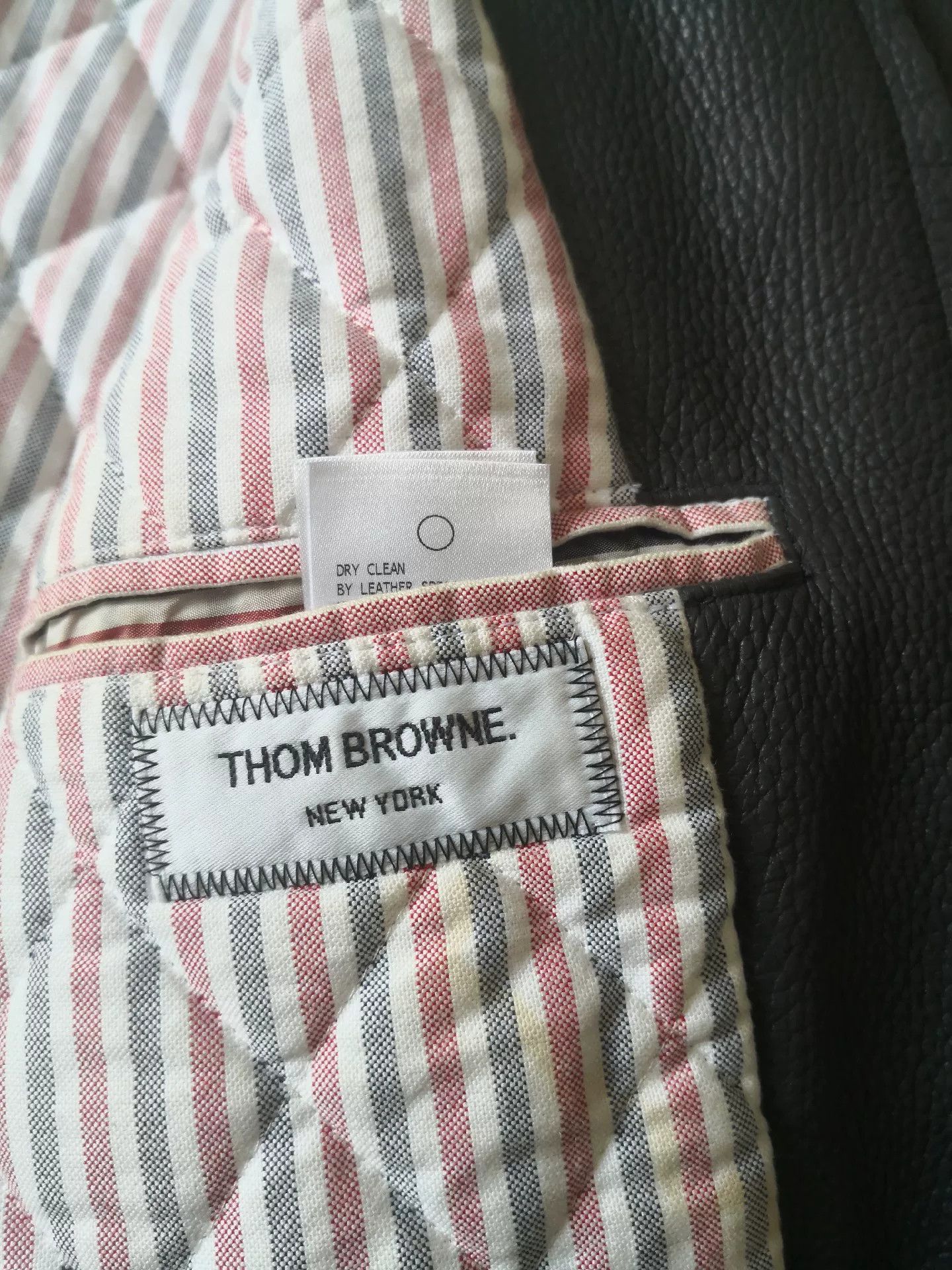 Thom Browne Thom Browne Leather Pilot Jacket Size US M / EU 48-50 / 2 - 5 Thumbnail