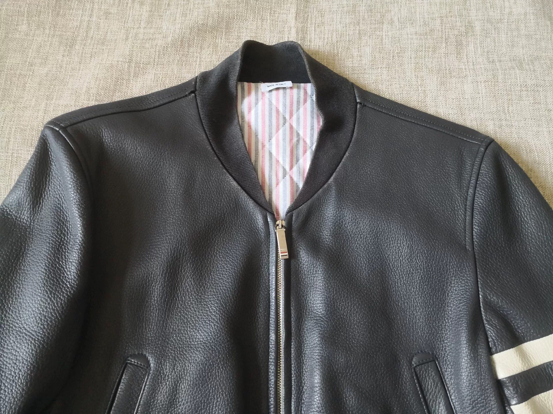 Thom Browne Thom Browne Leather Pilot Jacket Size US M / EU 48-50 / 2 - 2 Thumbnail