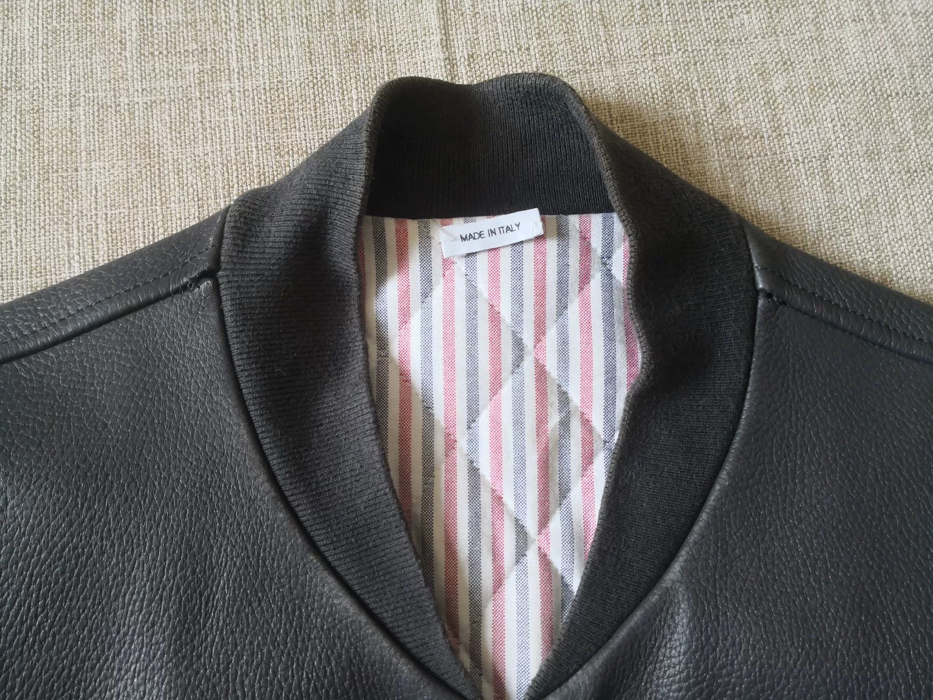 Thom Browne Thom Browne Leather Pilot Jacket Size US M / EU 48-50 / 2 - 7 Thumbnail