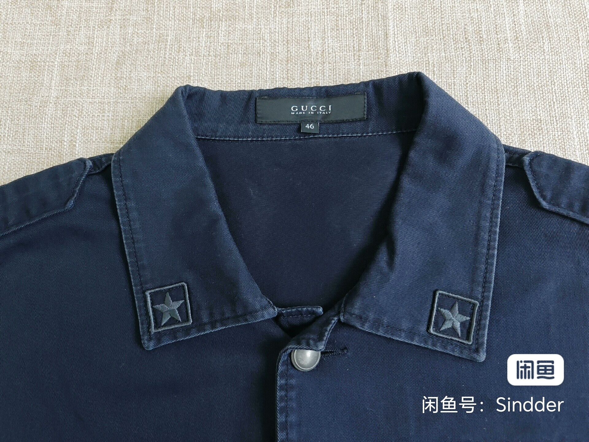 Gucci Gucci Men's Washed Shirt Jacket Size US S / EU 44-46 / 1 - 3 Thumbnail