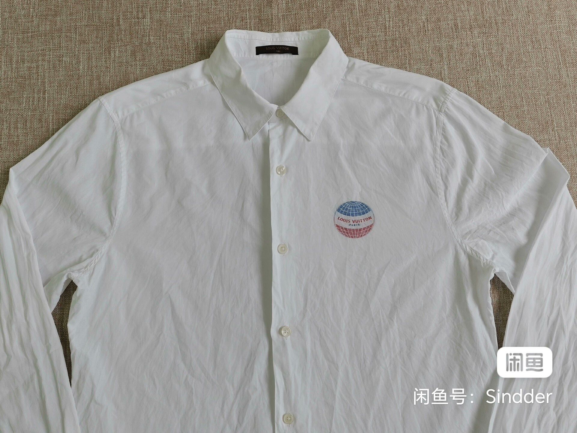 Louis Vuitton Louis Vuitton Men's Logo Cotton Shirt Size US L / EU 52-54 / 3 - 2 Thumbnail
