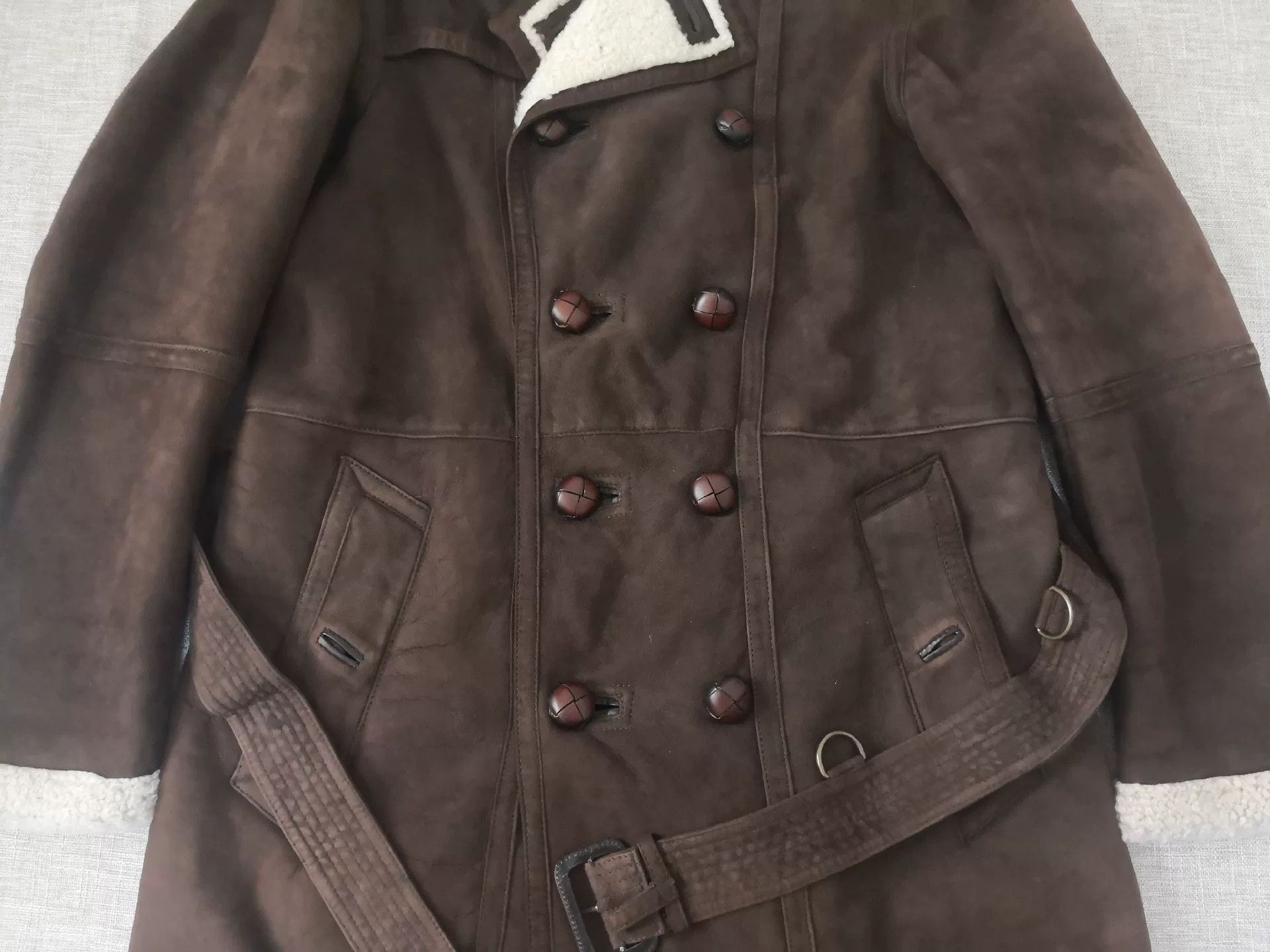 Burberry Burberry London Shearling Leather Coat Size US L / EU 52-54 / 3 - 8 Thumbnail