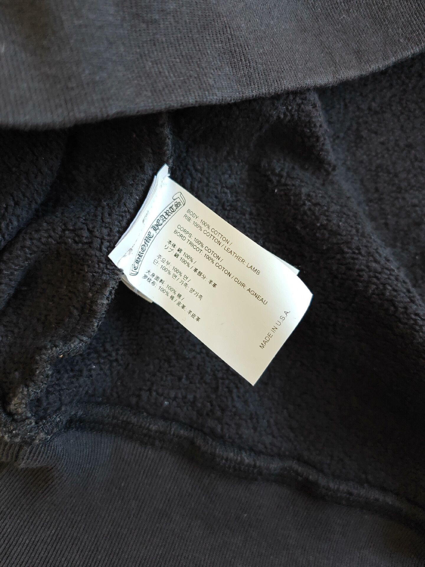 Chrome Hearts Chrome Hearts Men's Cross Patchwork Hoodie Size US L / EU 52-54 / 3 - 4 Thumbnail