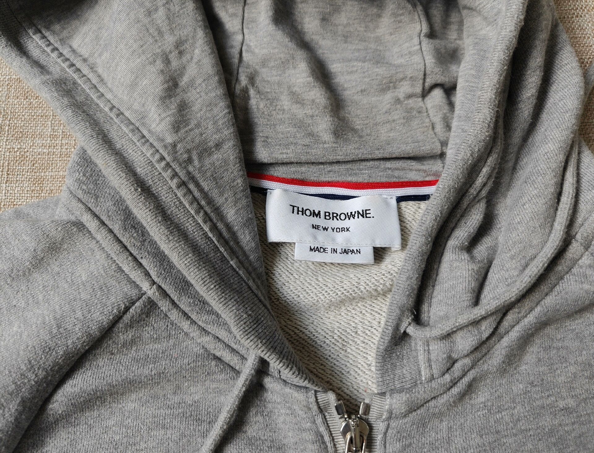 Thom Browne Thom Browne Men's Gray Hoodie Size US L / EU 52-54 / 3 - 3 Thumbnail
