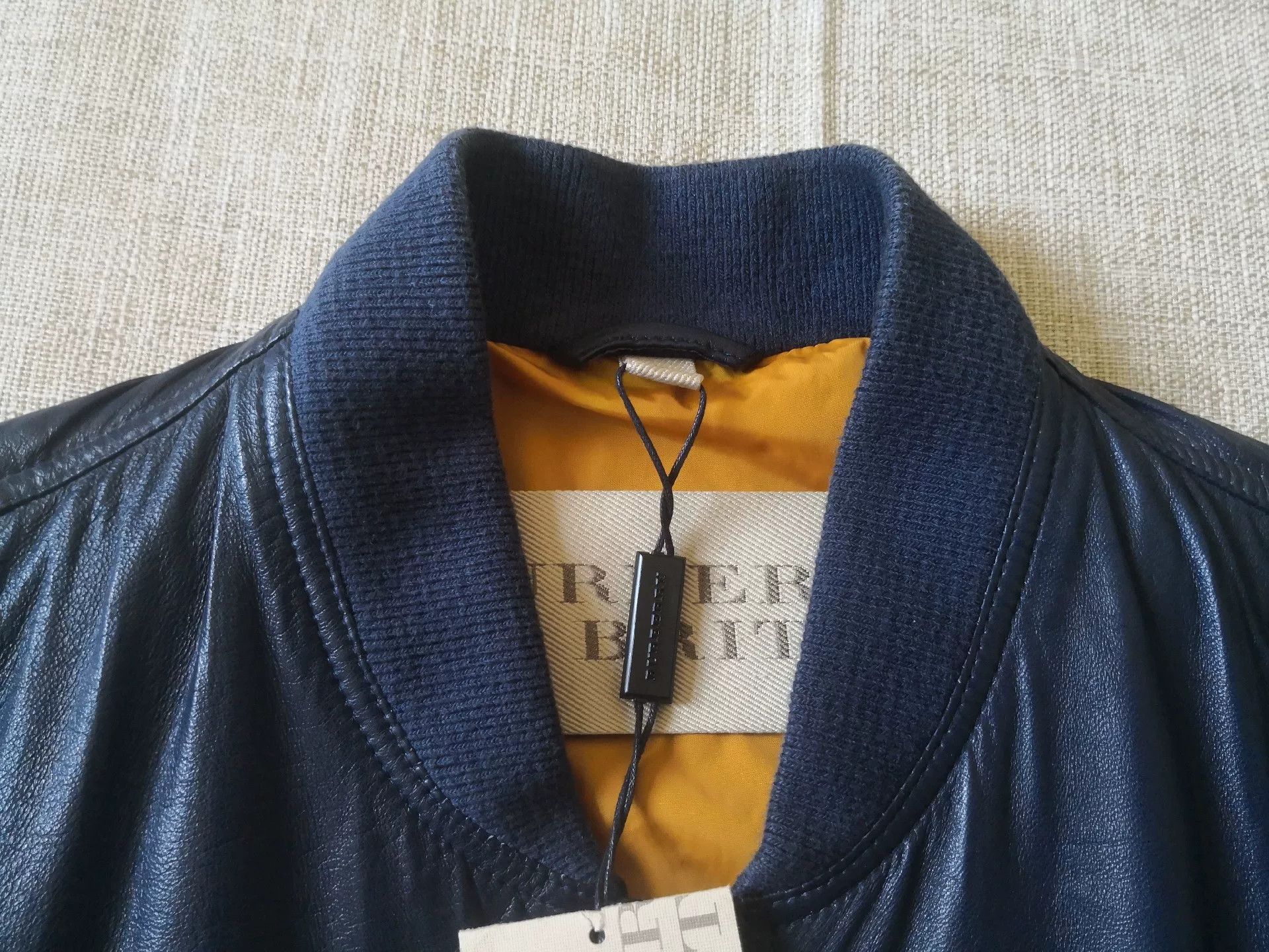 Burberry Burberry Leather Pilot Jacket Size US M / EU 48-50 / 2 - 2 Thumbnail