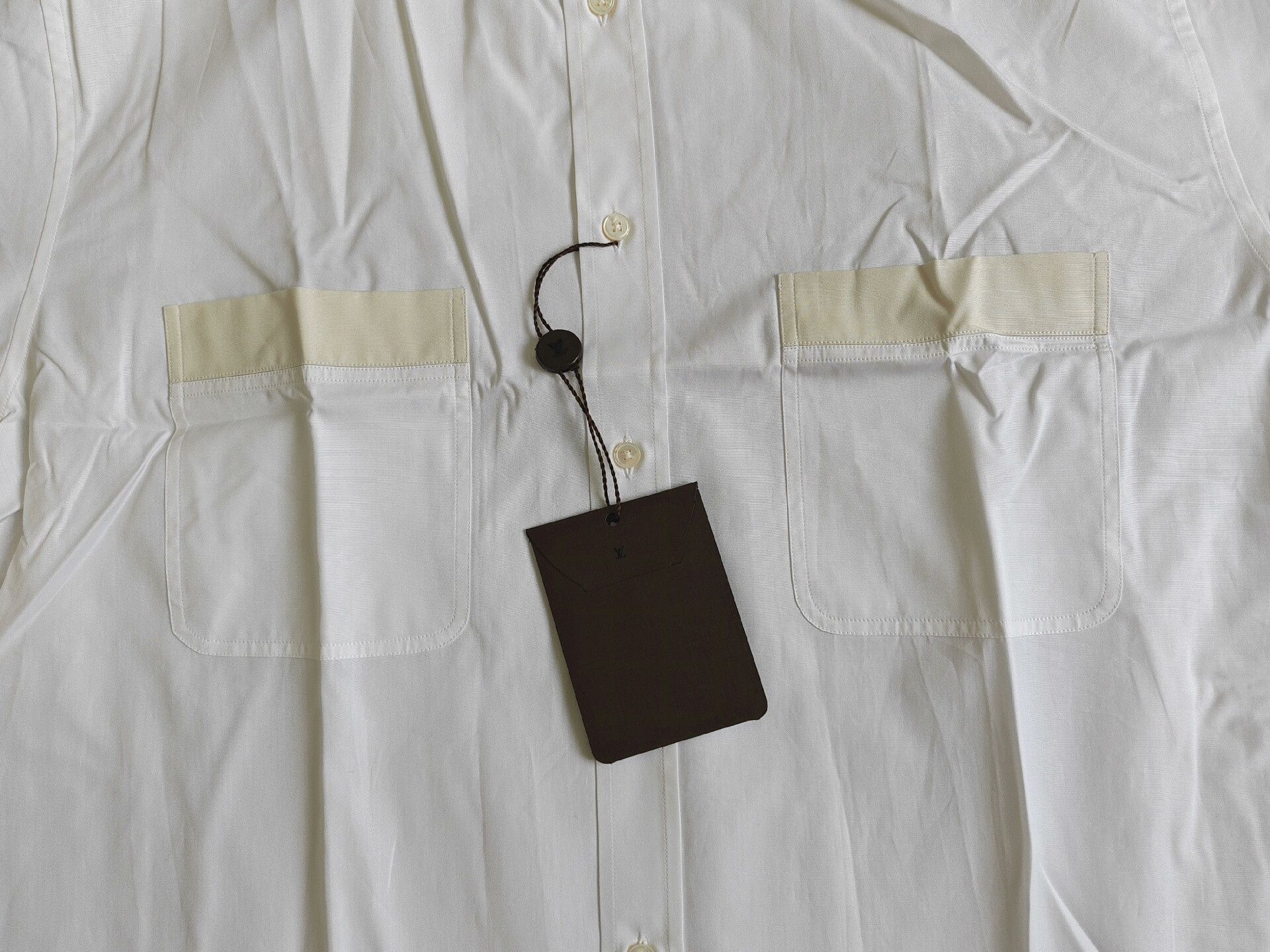 Louis Vuitton Louis Vuitton Men's Short-Sleeve Cotton Shirt Size US XXL / EU 58 / 5 - 7 Thumbnail