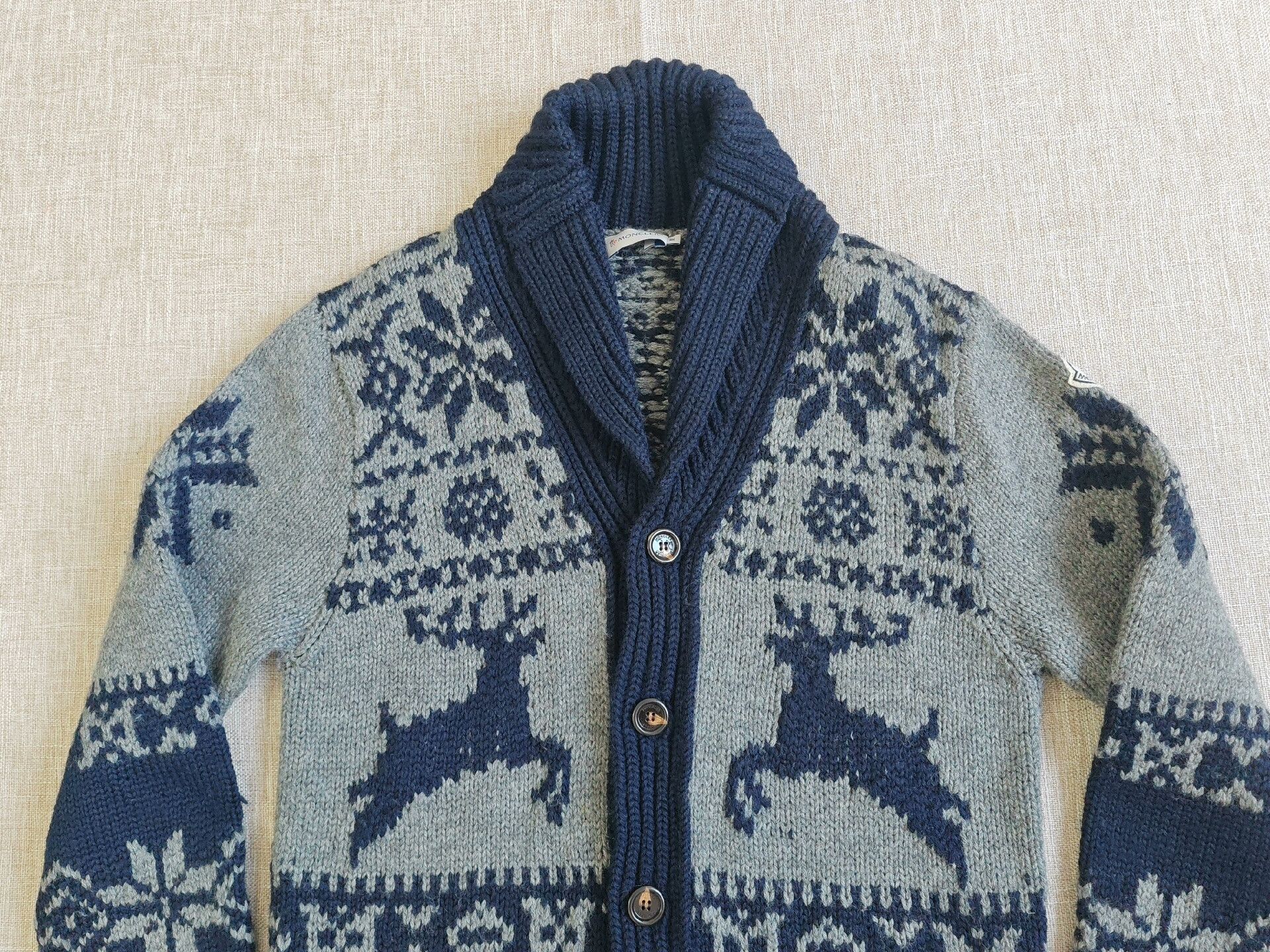 Moncler Moncler Men's Knit Cardigan Sweater Size US M / EU 48-50 / 2 - 2 Thumbnail