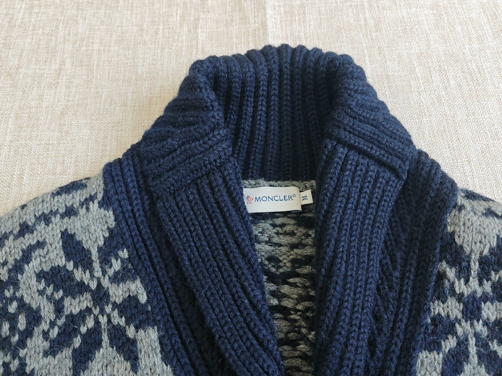 Moncler Moncler Men's Knit Cardigan Sweater Size US M / EU 48-50 / 2 - 3 Thumbnail