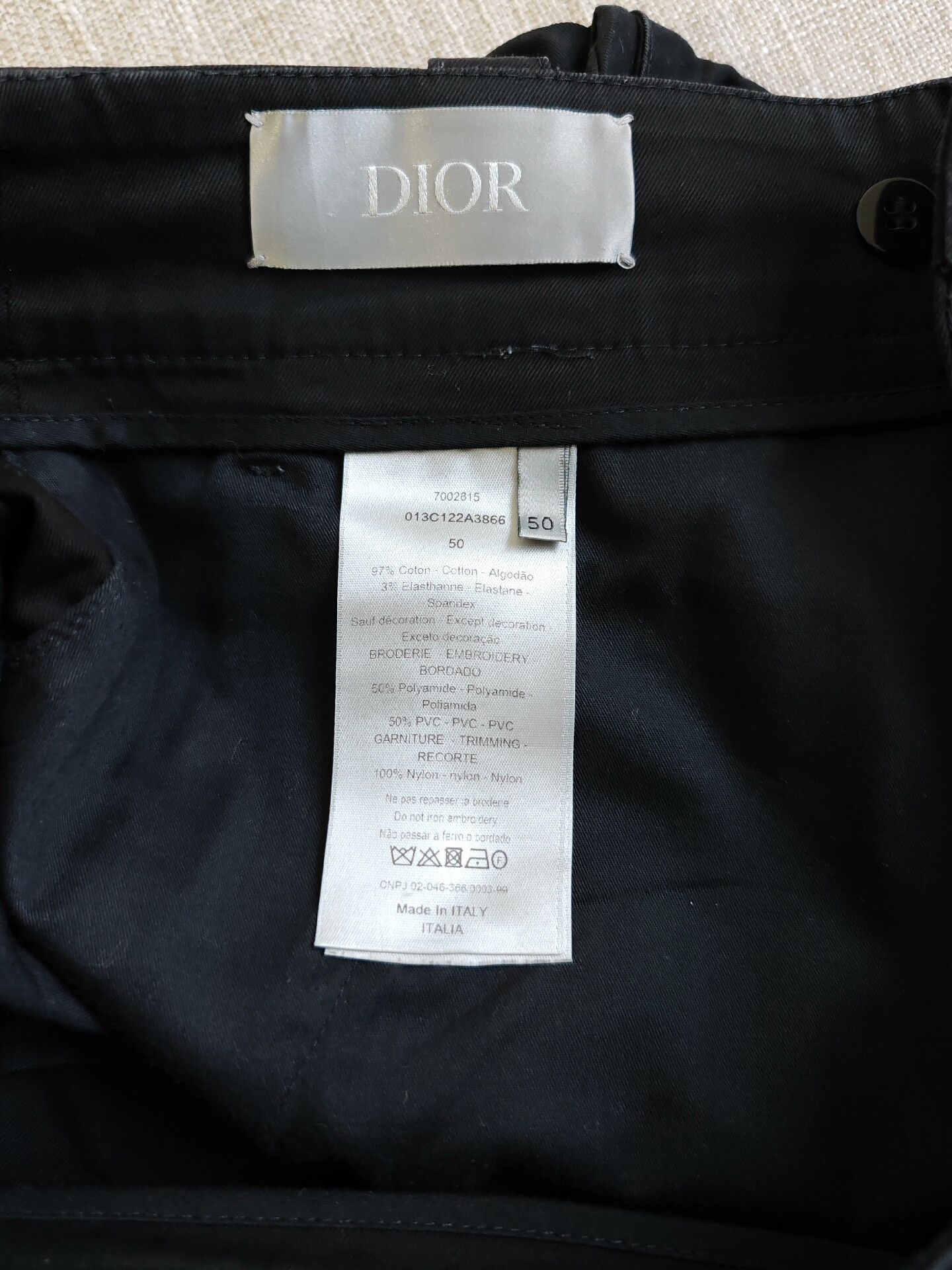 Dior Dior Men's Cargo Casual Pants Size US 34 / EU 50 - 3 Thumbnail