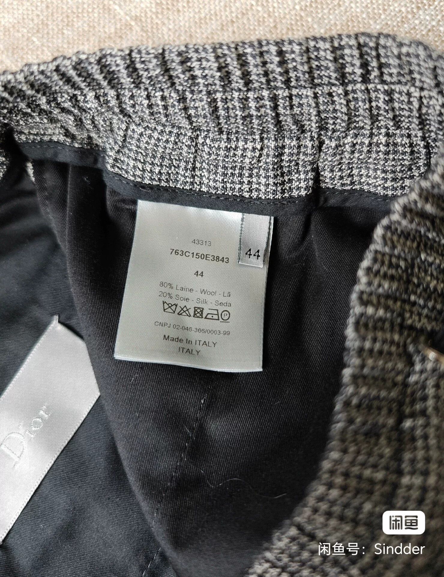 Dior Dior Men's Wool Cargo Sweatpants Size US 28 / EU 44 - 4 Thumbnail