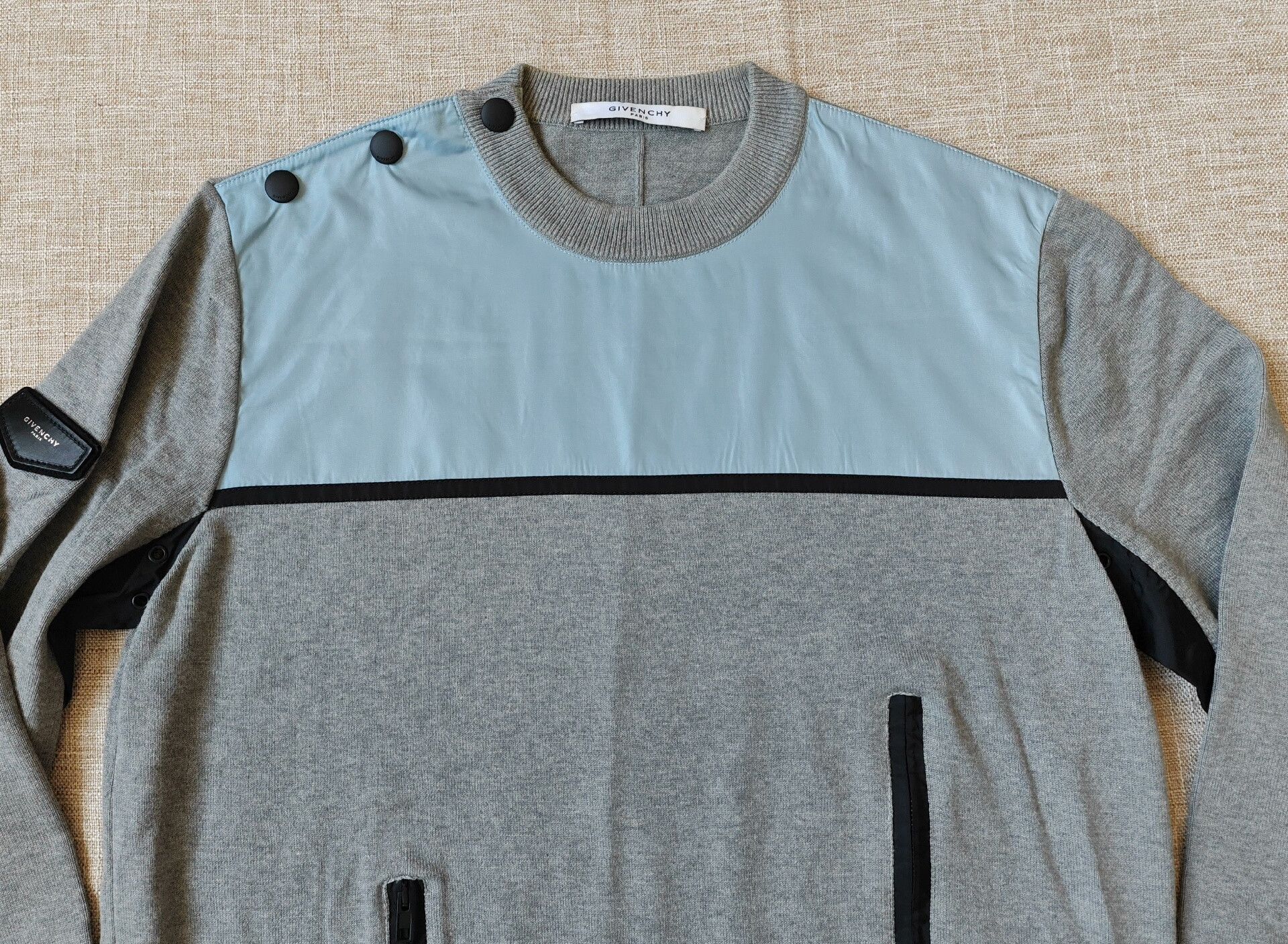 Givenchy Givenchy Men's Zip Detail Sweatshirt Size US M / EU 48-50 / 2 - 3 Thumbnail